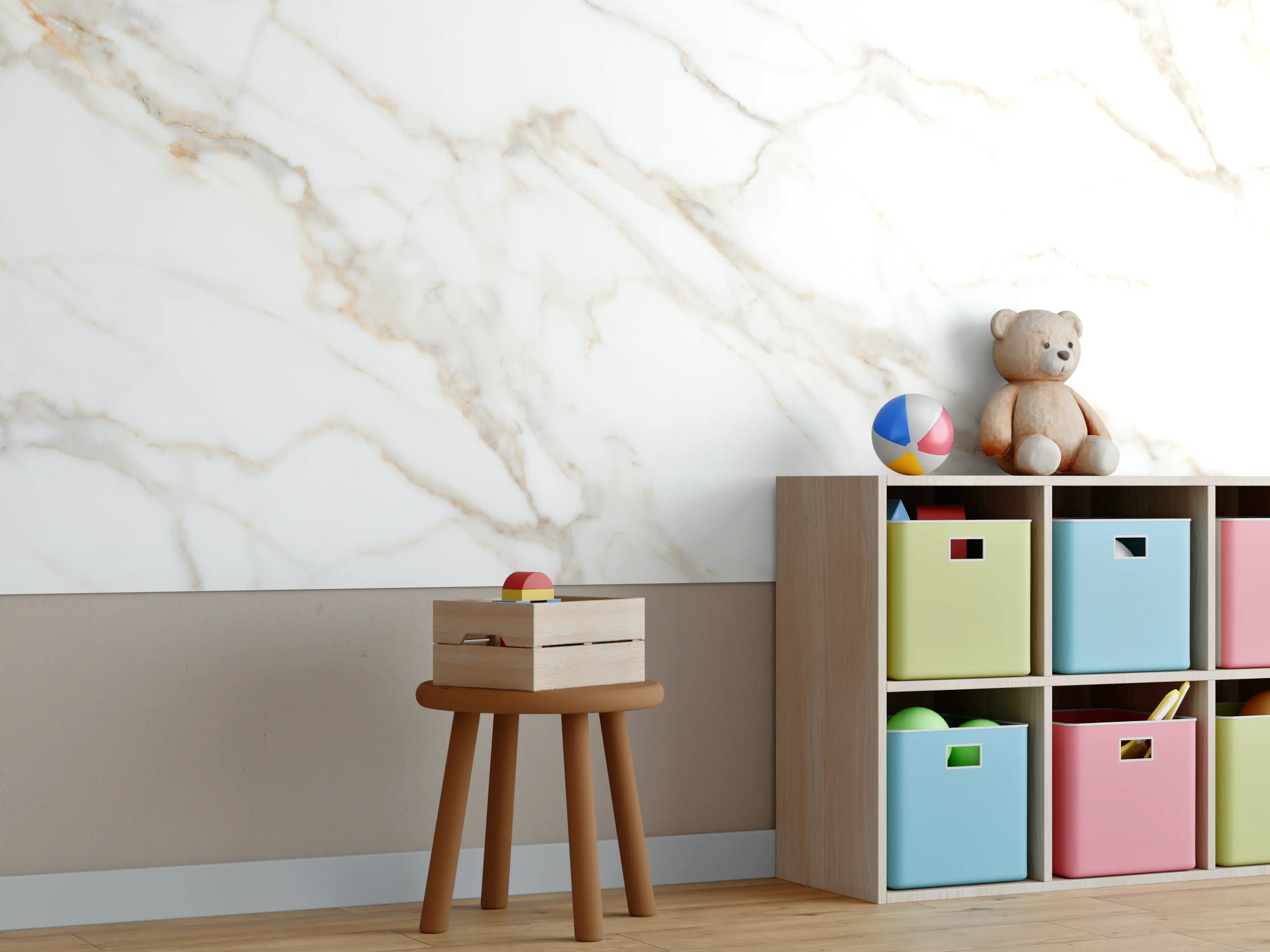 Kinderzimmer Wandgestaltung - Satvariyo Marmor