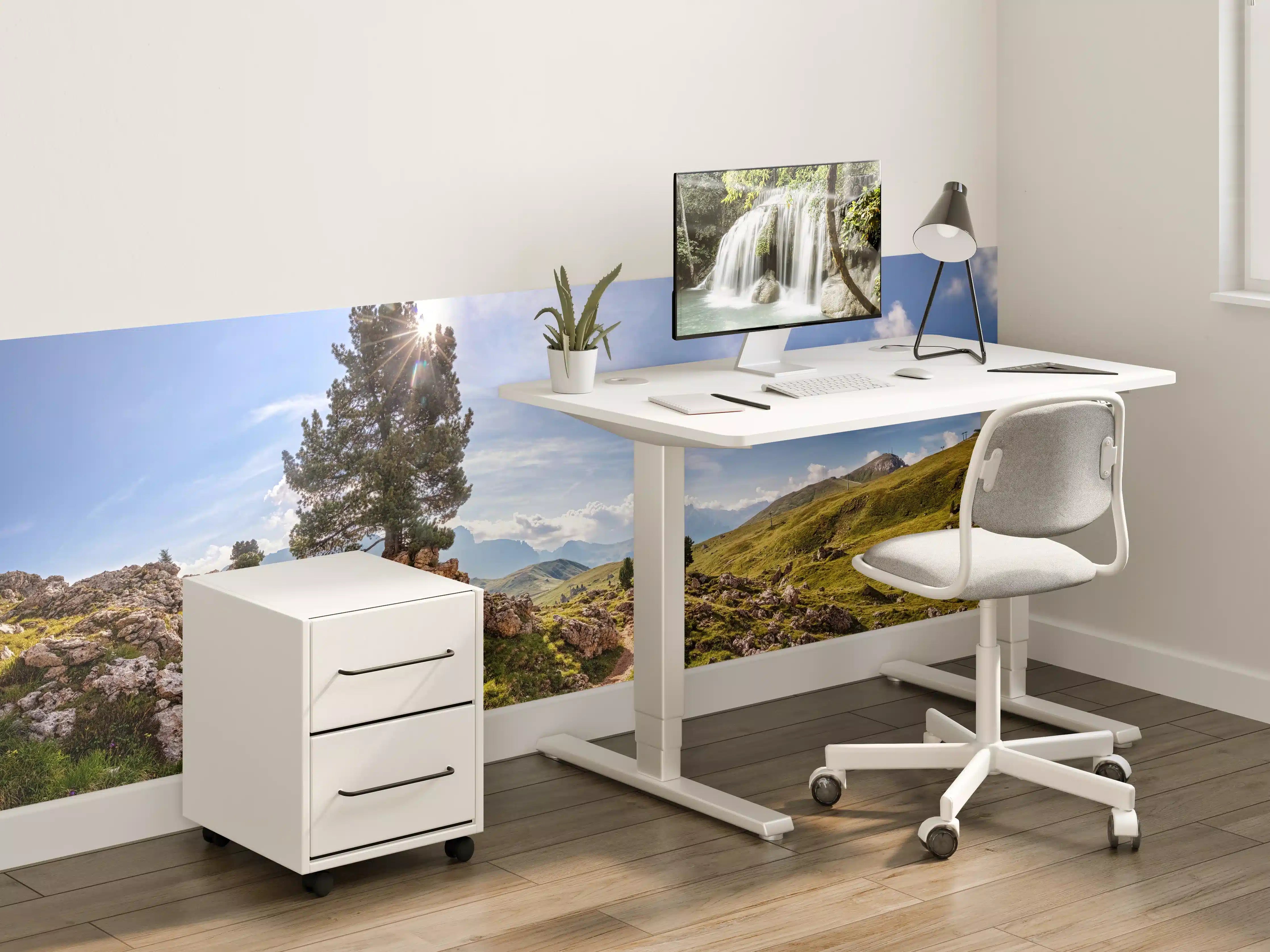 Kinderzimmer Wandgestaltung - Schmaler Weg um den Langkofel