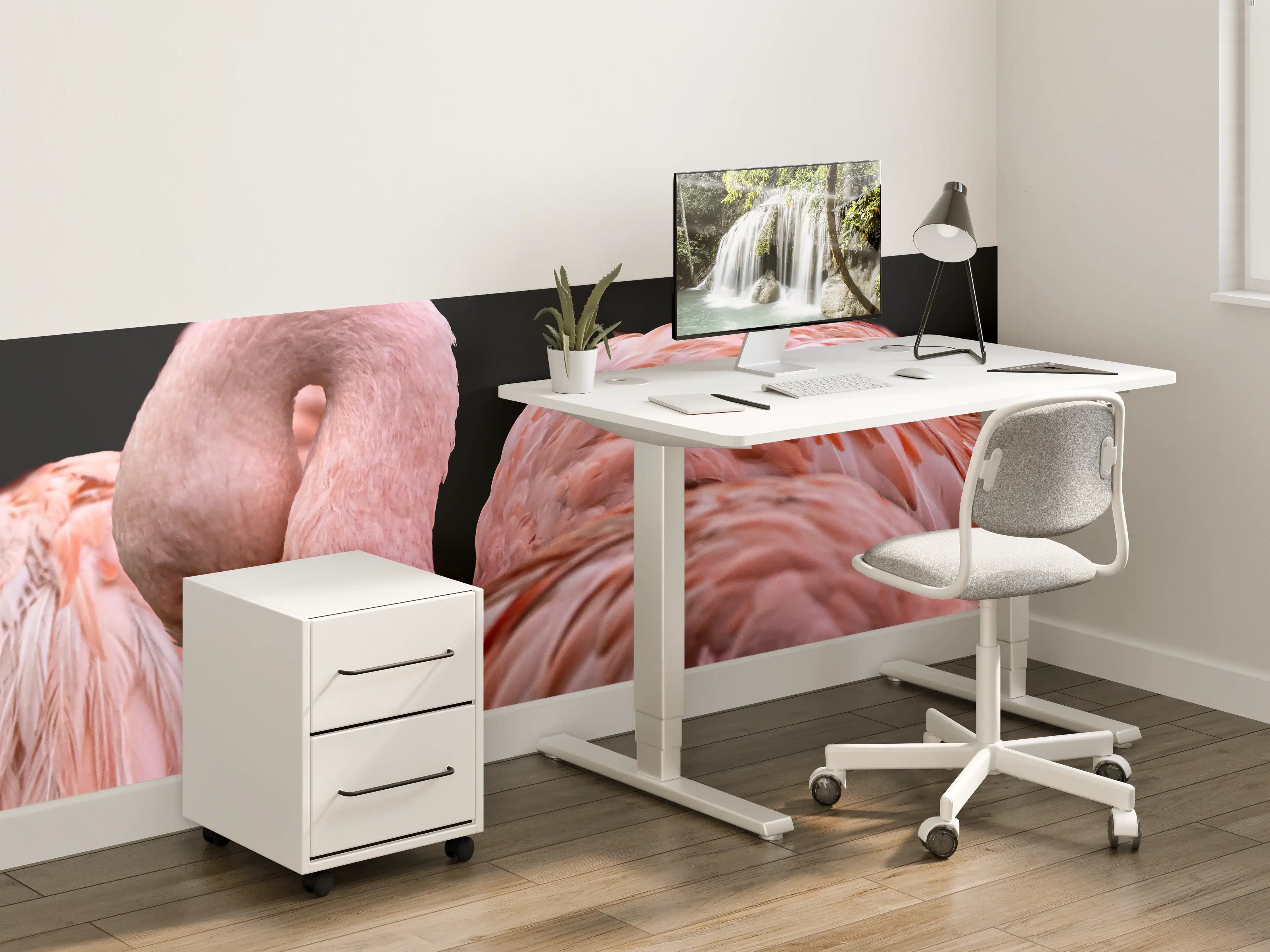 Kinderzimmer Wandgestaltung - Schnappschuss eines Flamingo