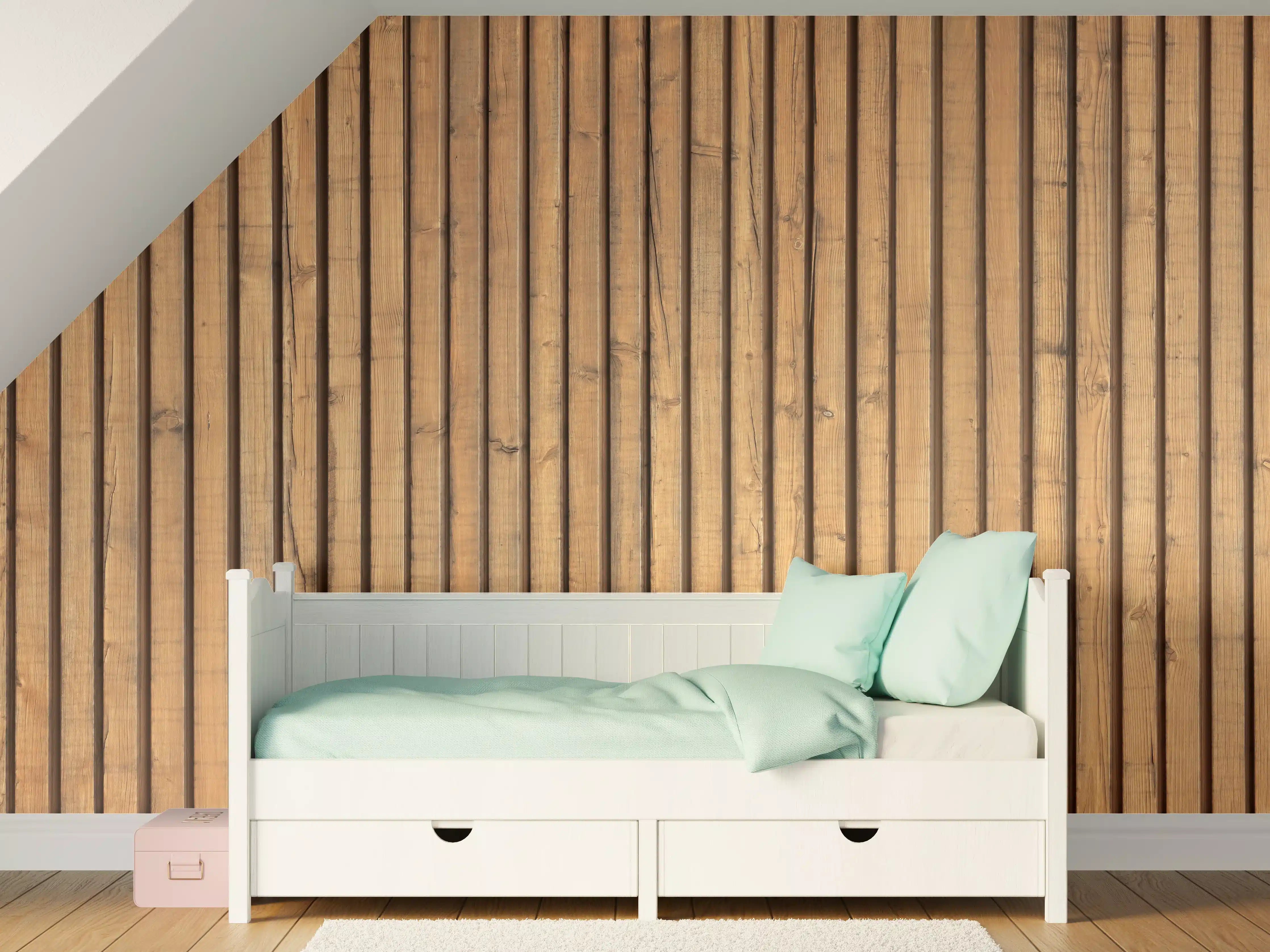 Kinderzimmer Wandgestaltung - Schöne Holzwand