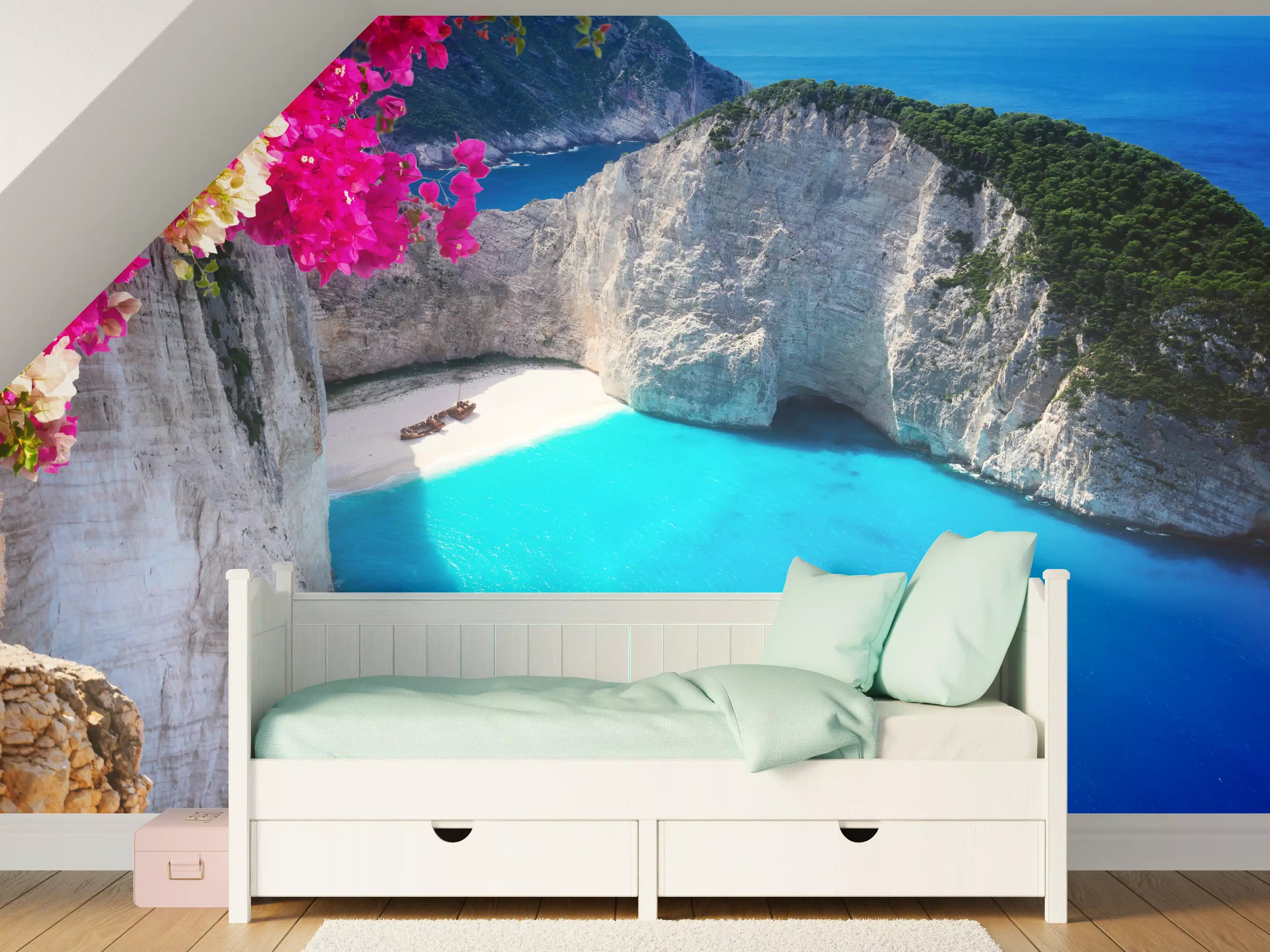 Kinderzimmer Wandgestaltung - Schöne Landschaft der Insel Zakinthos
