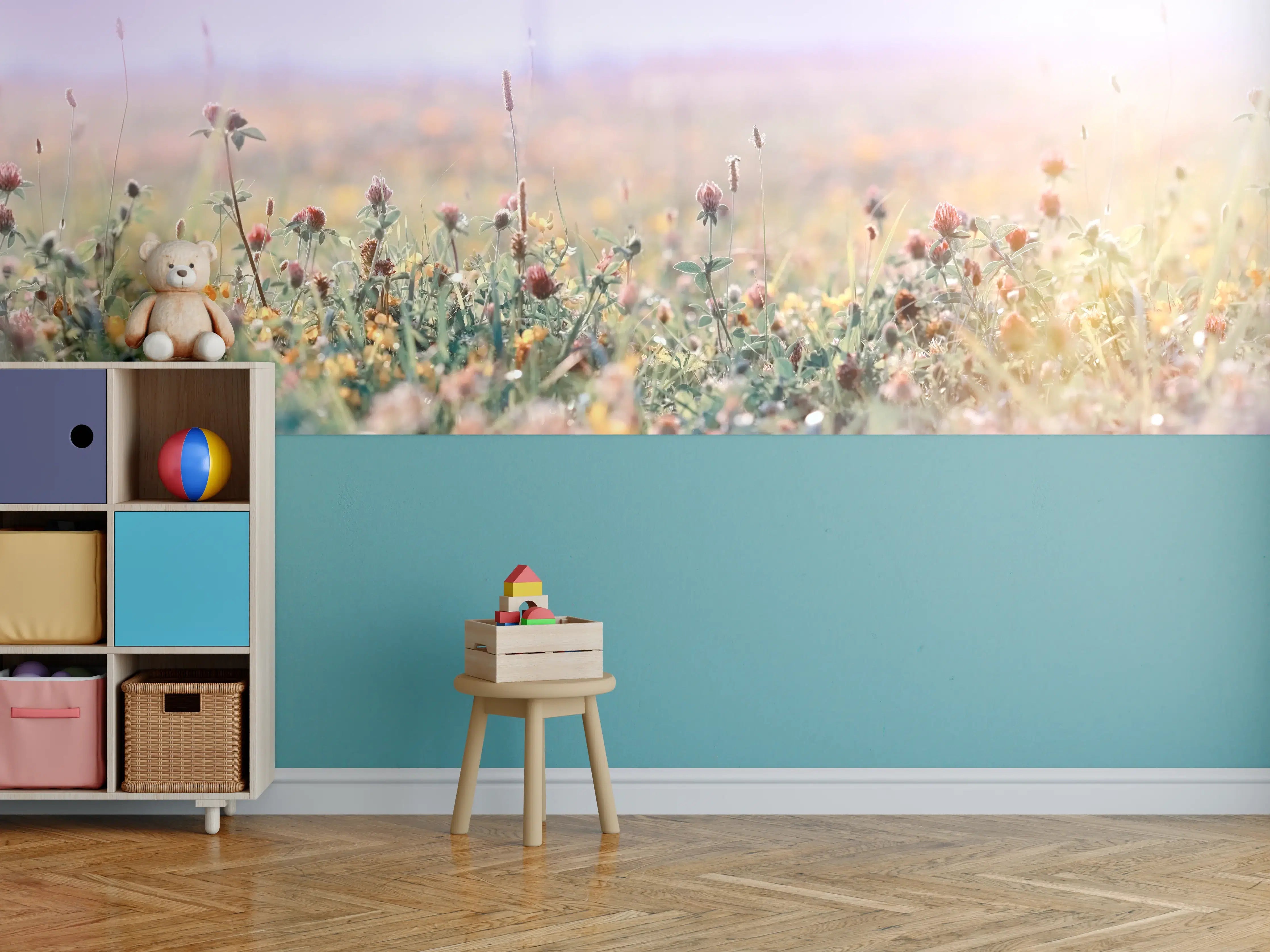 Kinderzimmer Wandgestaltung - Schöne Wiese