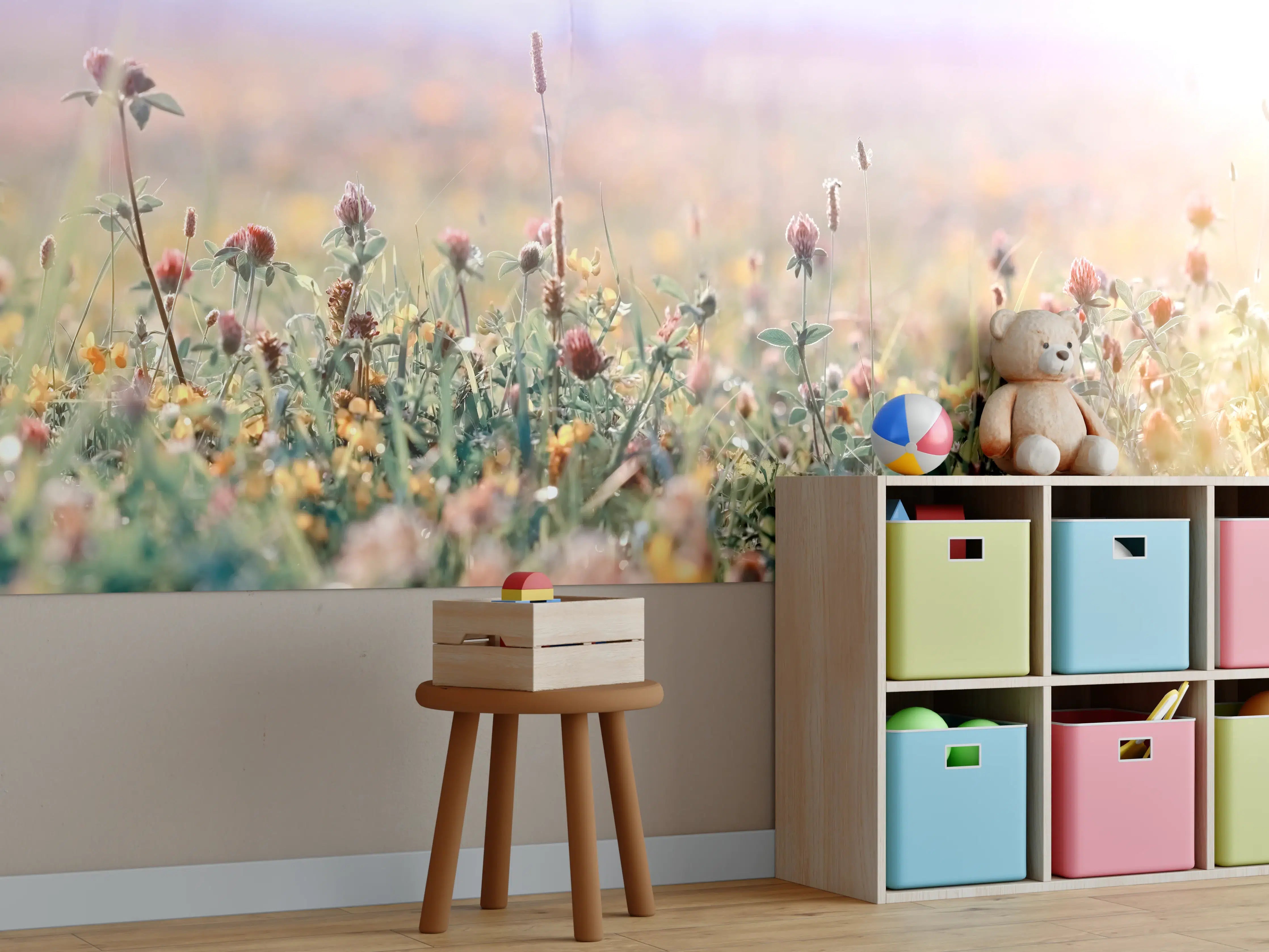 Kinderzimmer Wandgestaltung - Schöne Wiese