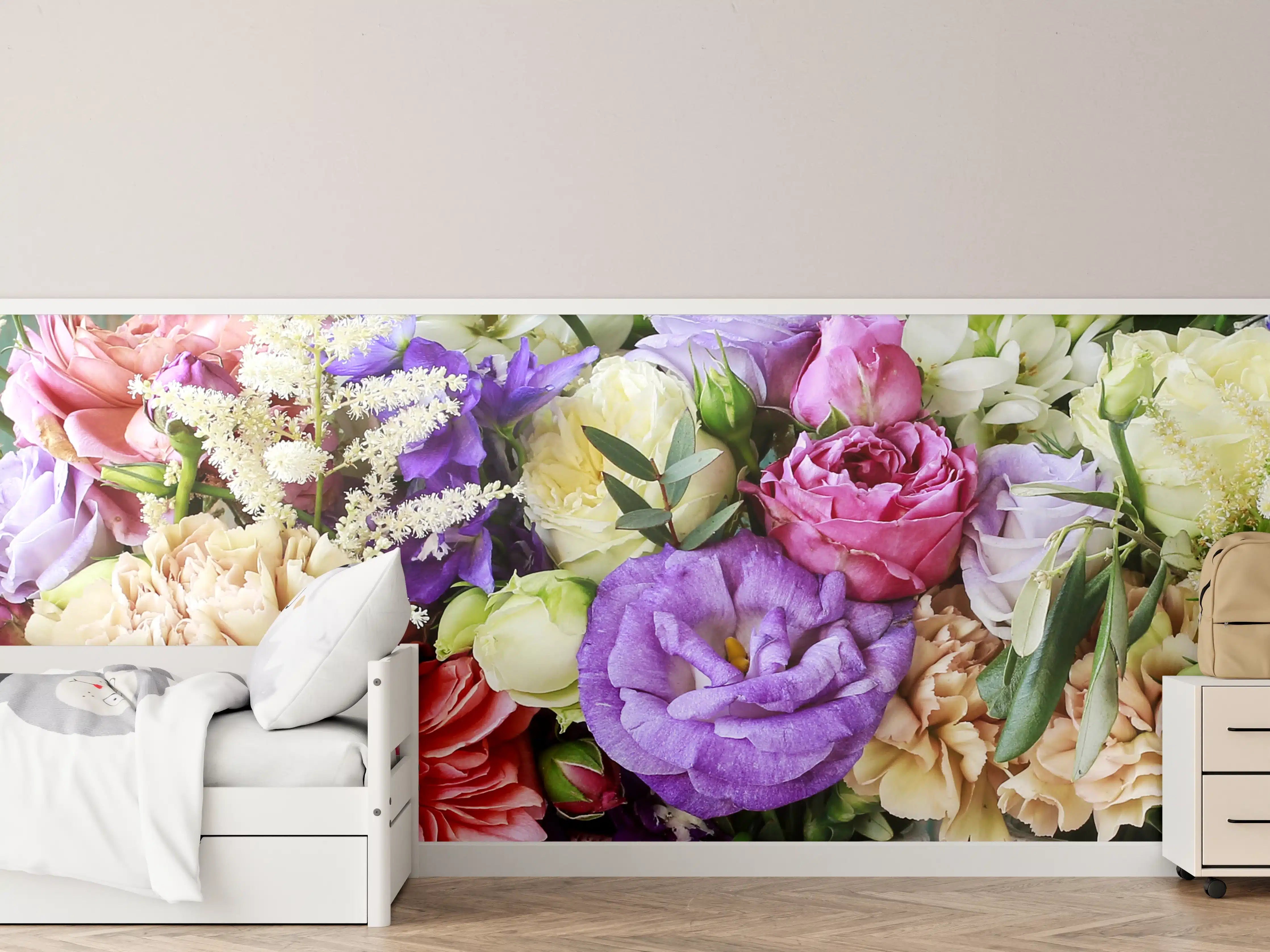 Kinderzimmer Wandgestaltung - Schöner Blumenstrauß