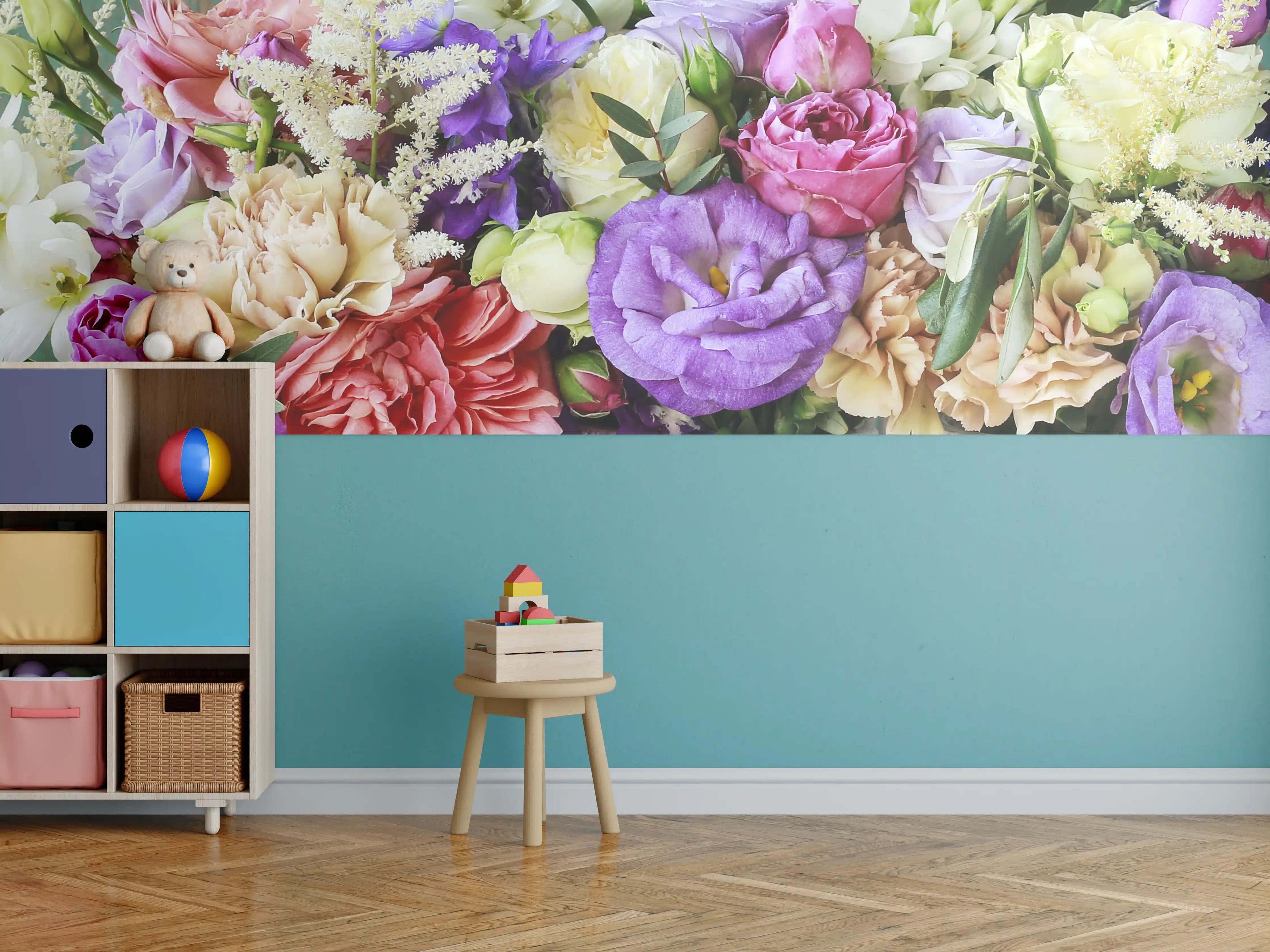 Kinderzimmer Wandgestaltung - Schöner Blumenstrauß