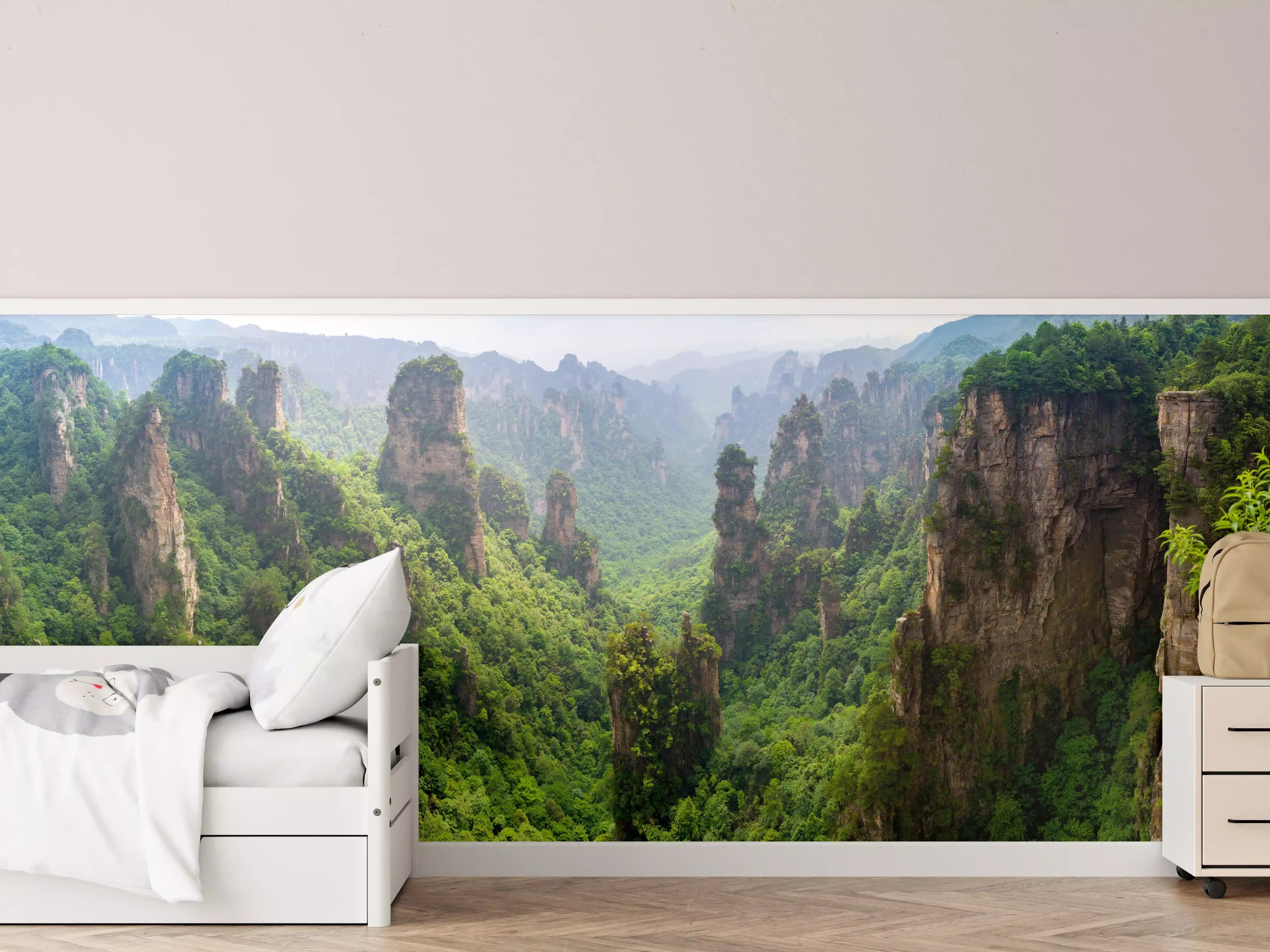 Kinderzimmer Wandgestaltung - Schönes Panorama der Karstberge 