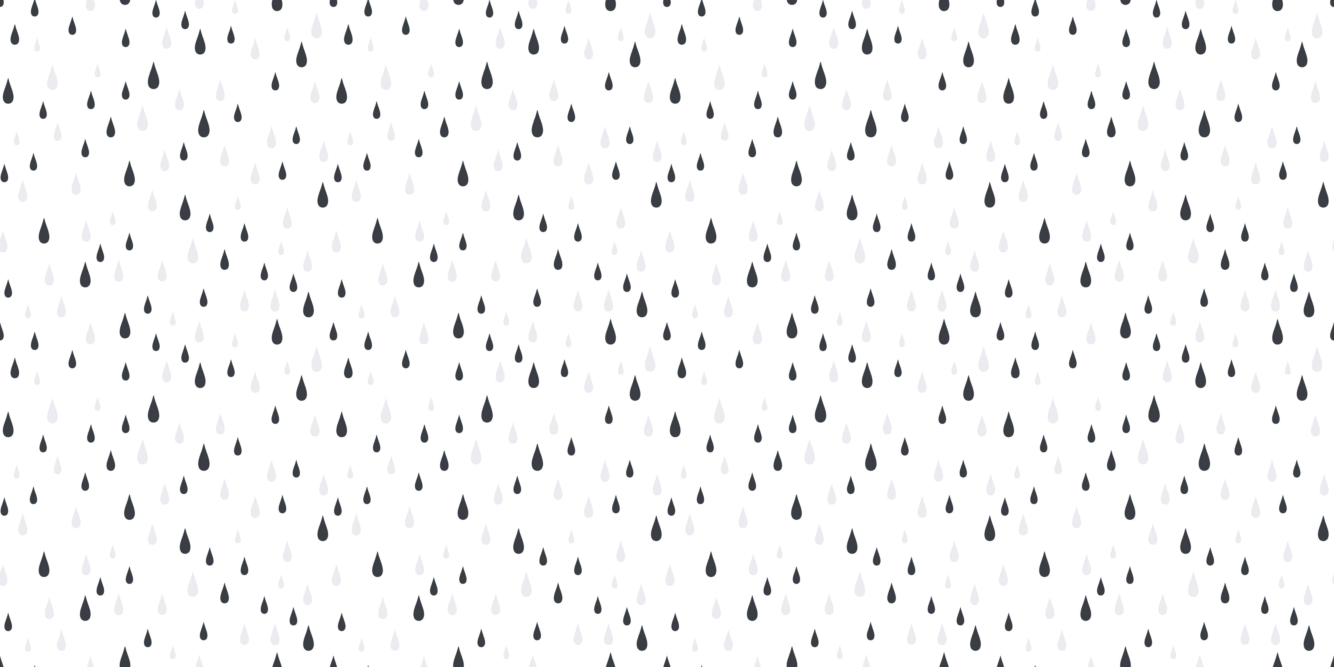 Kinderzimmer Wandgestaltung-Schwarz-Weiße Regentropfen-Textur