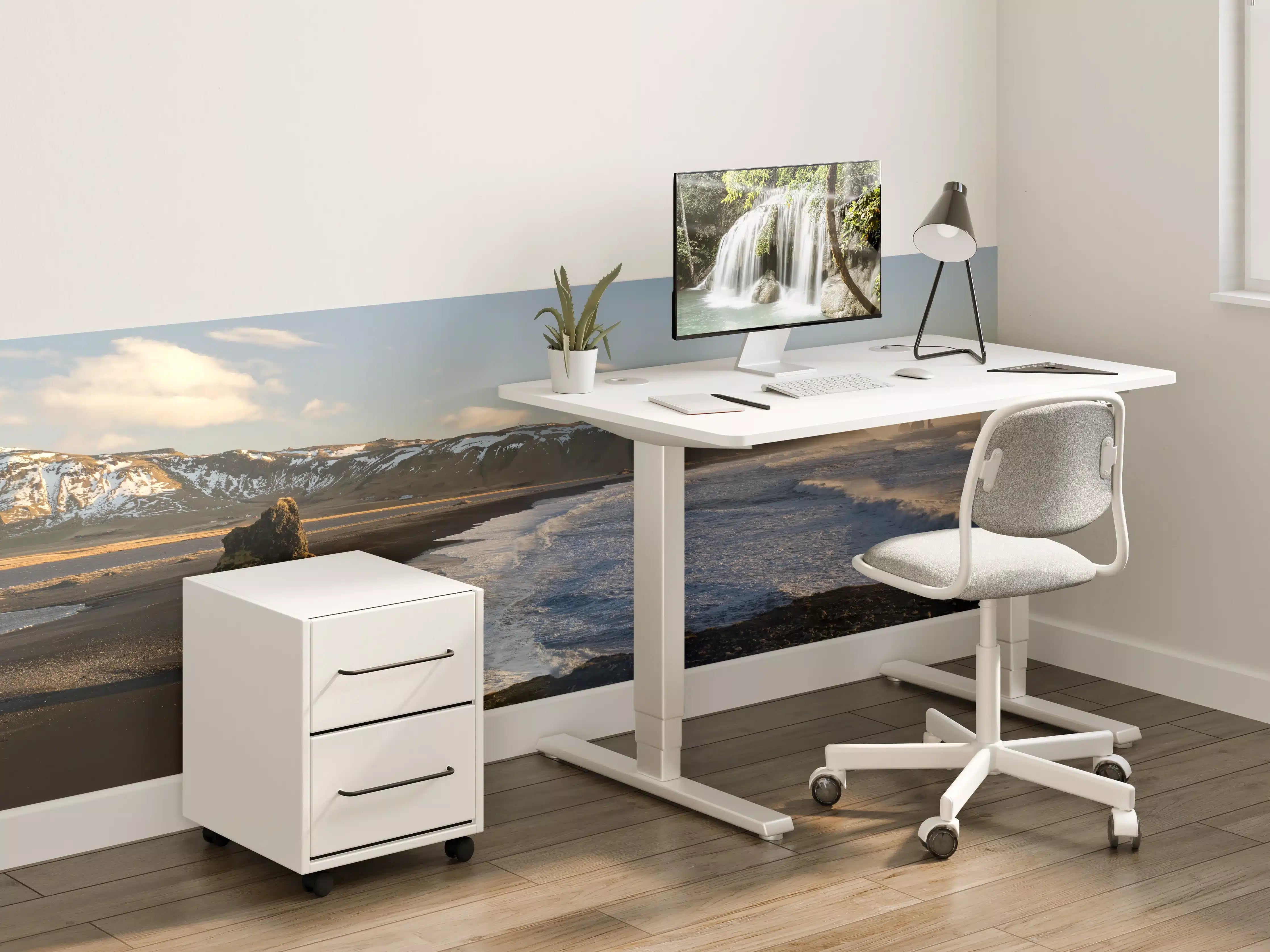 Kinderzimmer Wandgestaltung - Schwarzer Strand von Dyrholaey