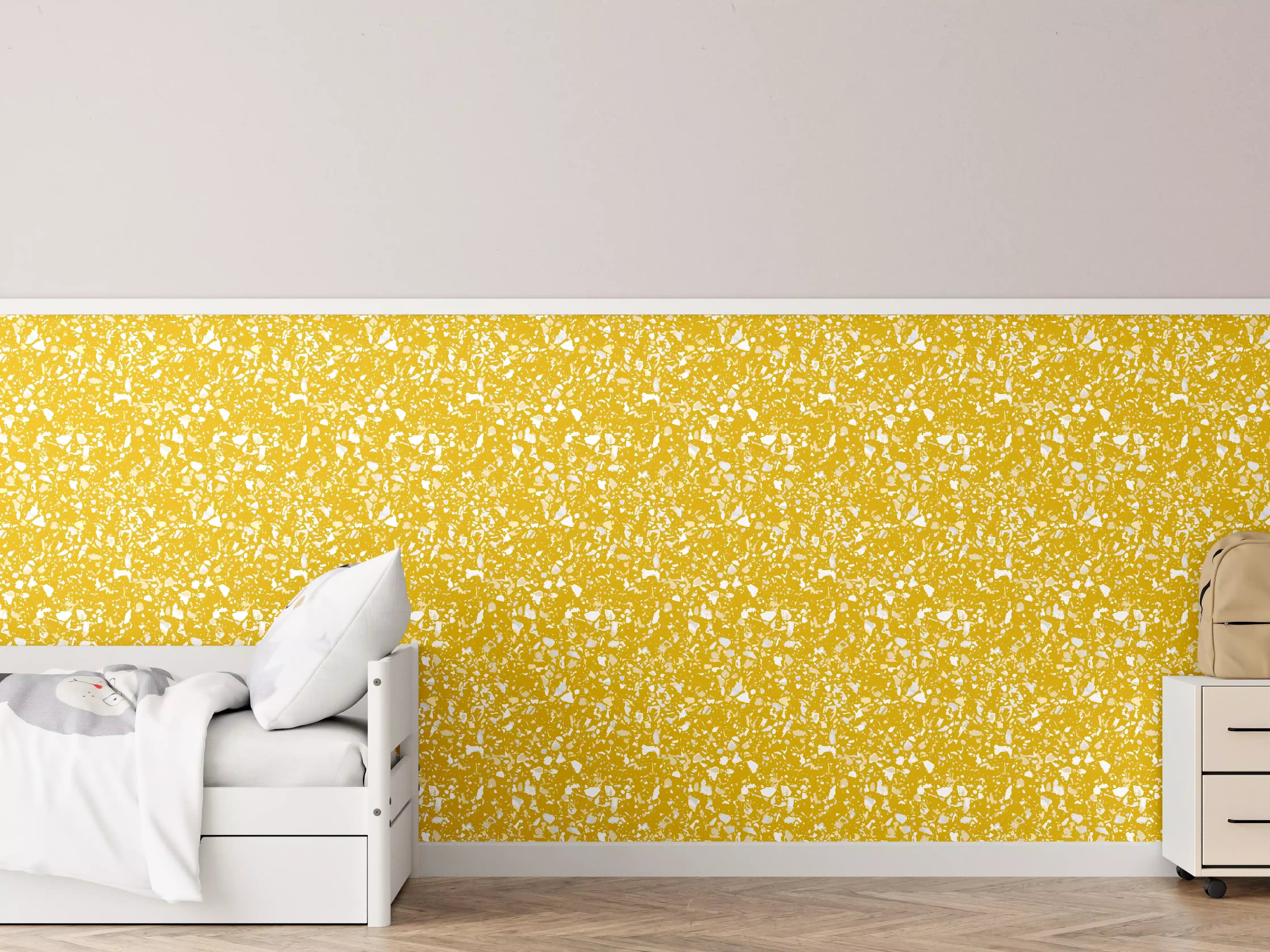Kinderzimmer Wandgestaltung - Senape-Terrazzo-Design für moderne Räume