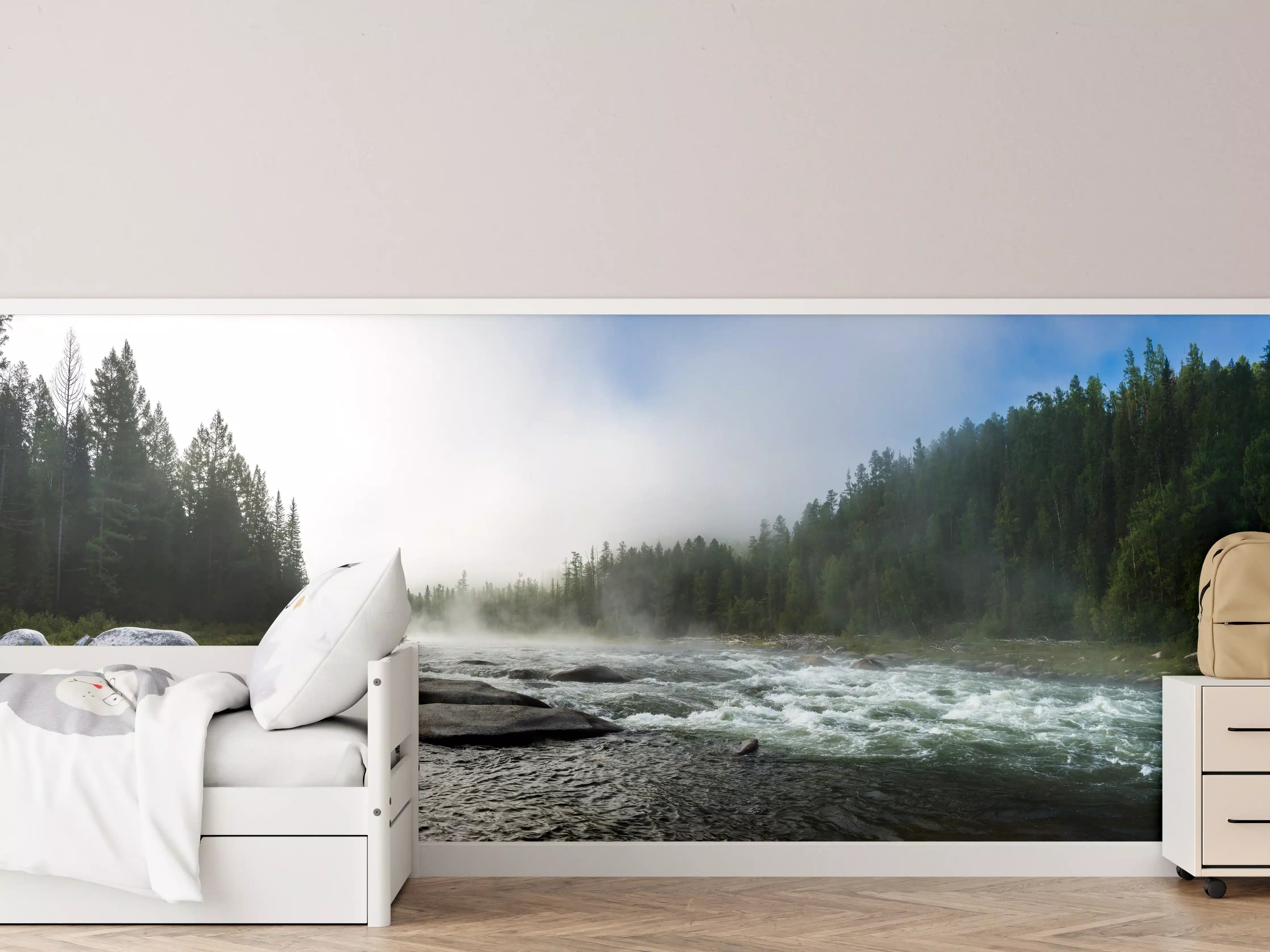 Kinderzimmer Wandgestaltung - Sibirischer Fluss Balyiktyig