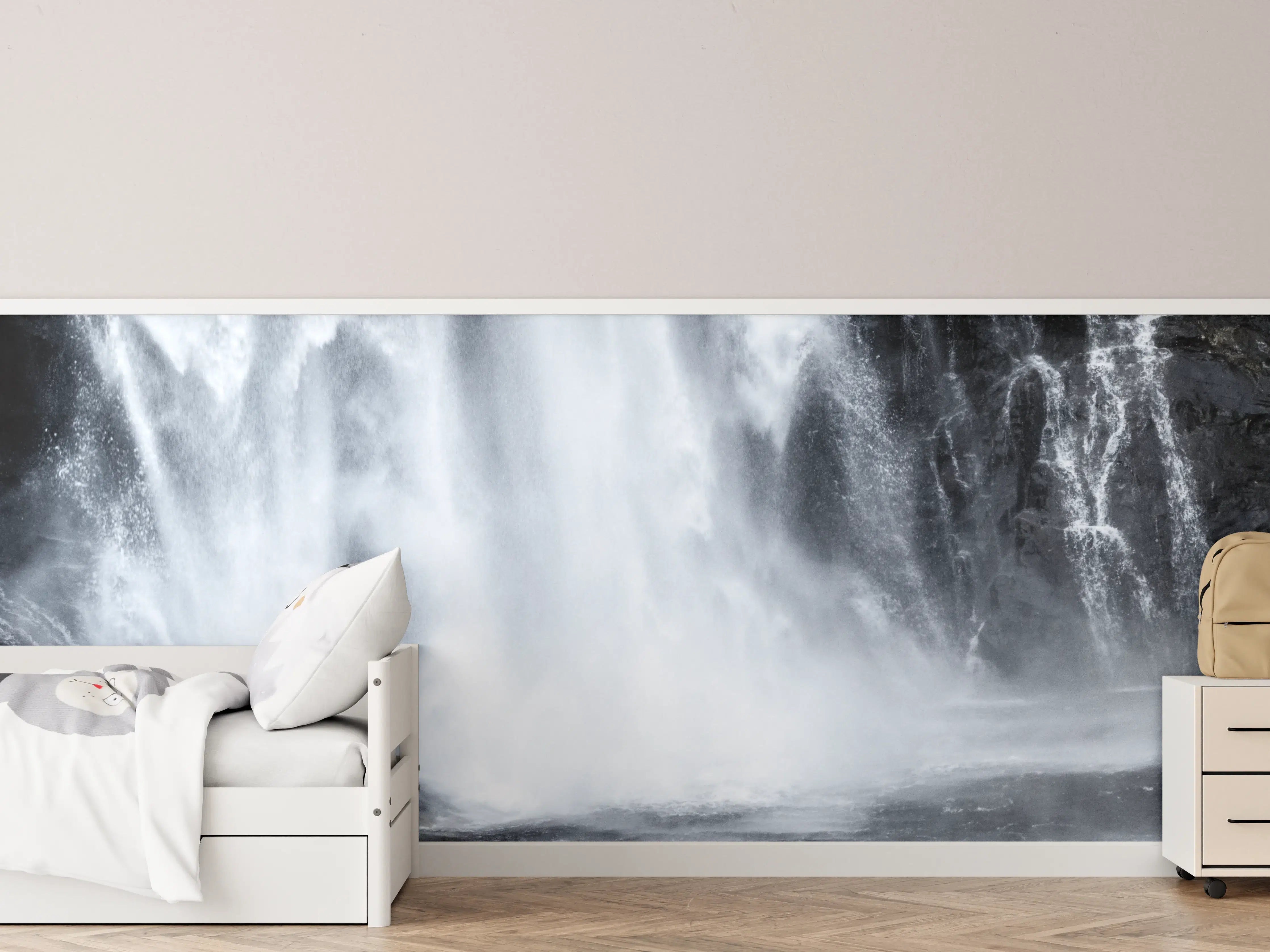 Kinderzimmer Wandgestaltung - Skjervefossen Wasserfall 