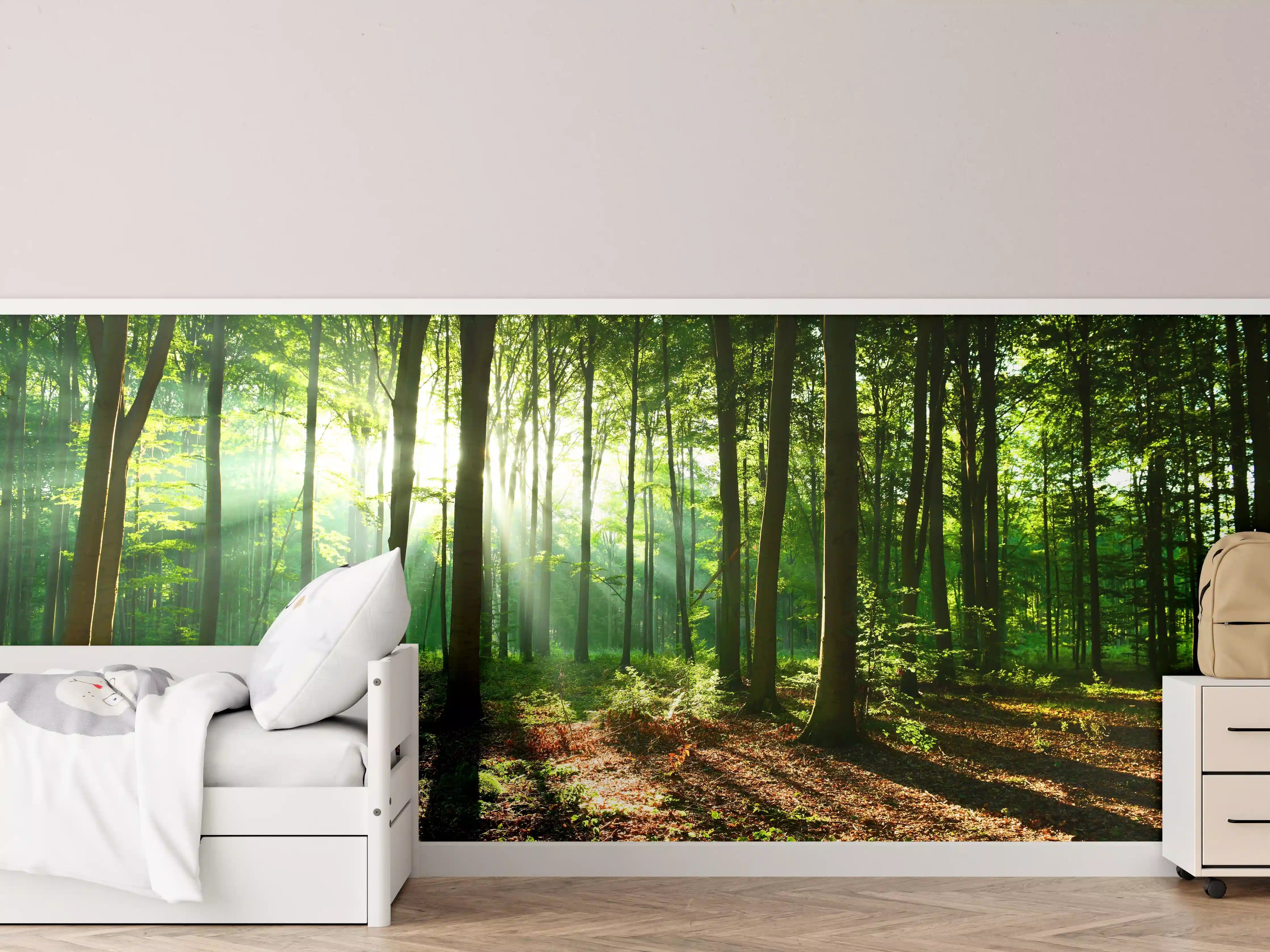 Kinderzimmer Wandgestaltung - Sonnenaufgang im Bayrischem Wald