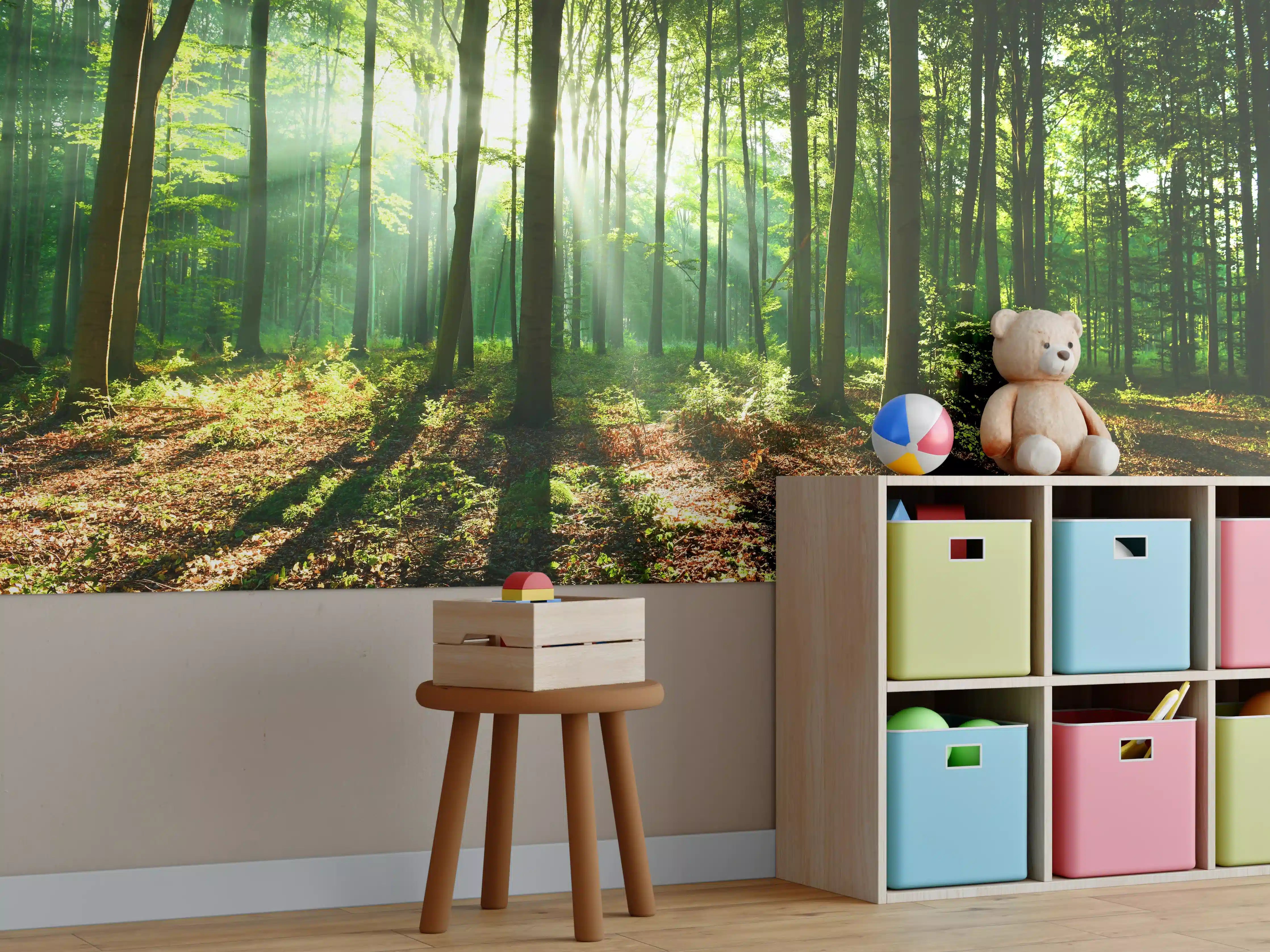 Kinderzimmer Wandgestaltung - Sonnenaufgang im Bayrischem Wald