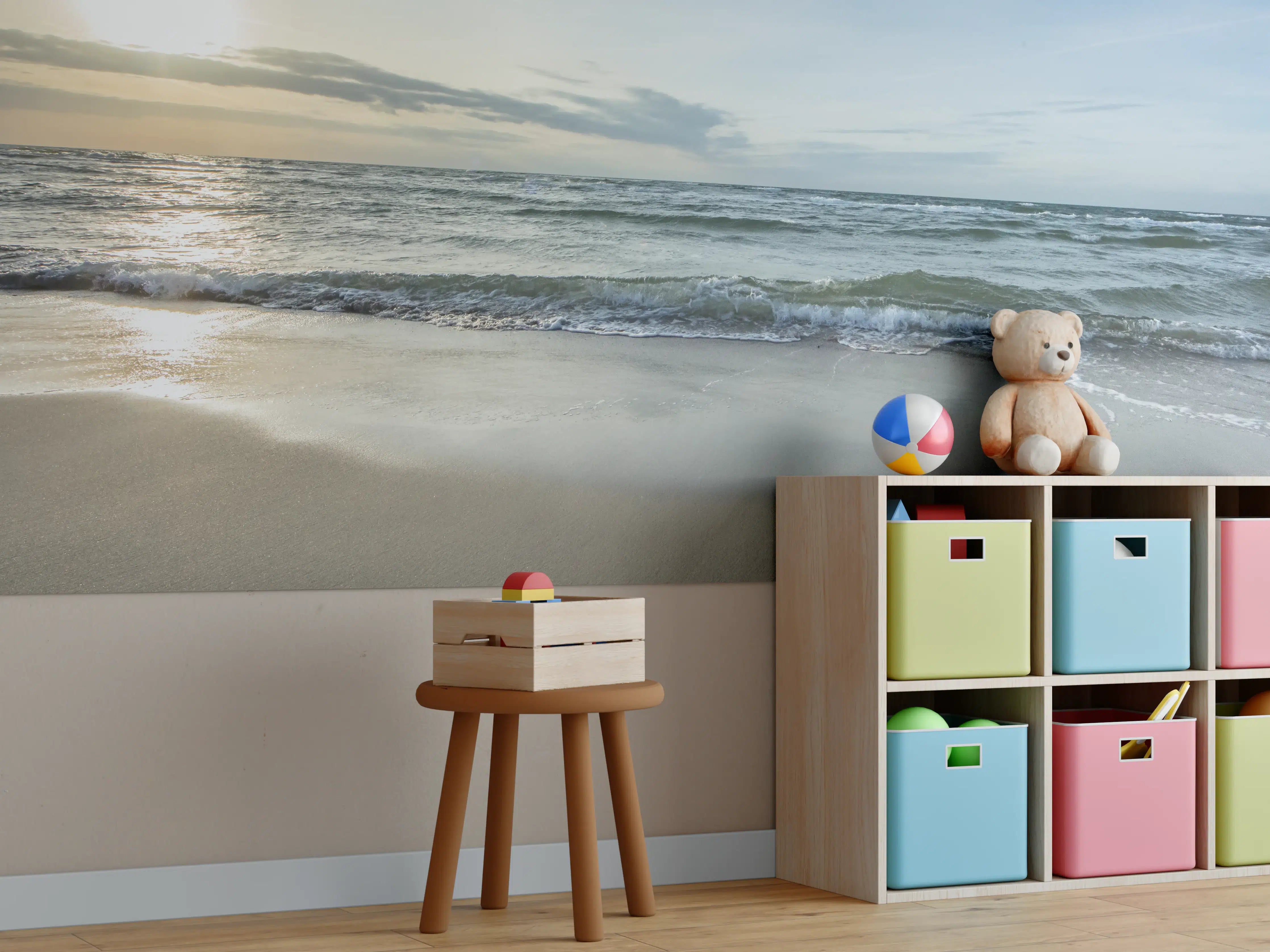 Kinderzimmer Wandgestaltung - Sonnenaufgang in Griechenland