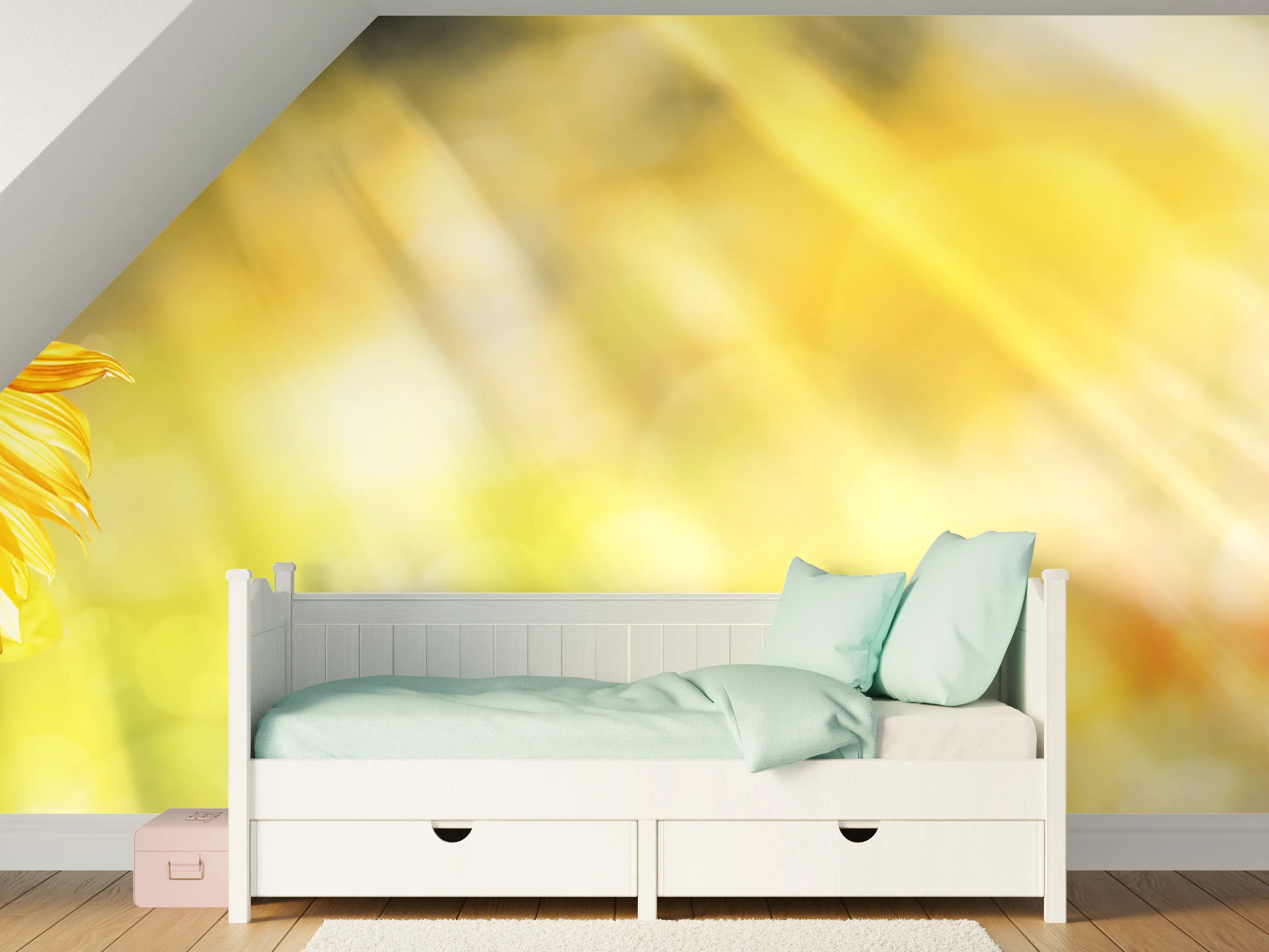 Kinderzimmer Wandgestaltung - Sonnenblume