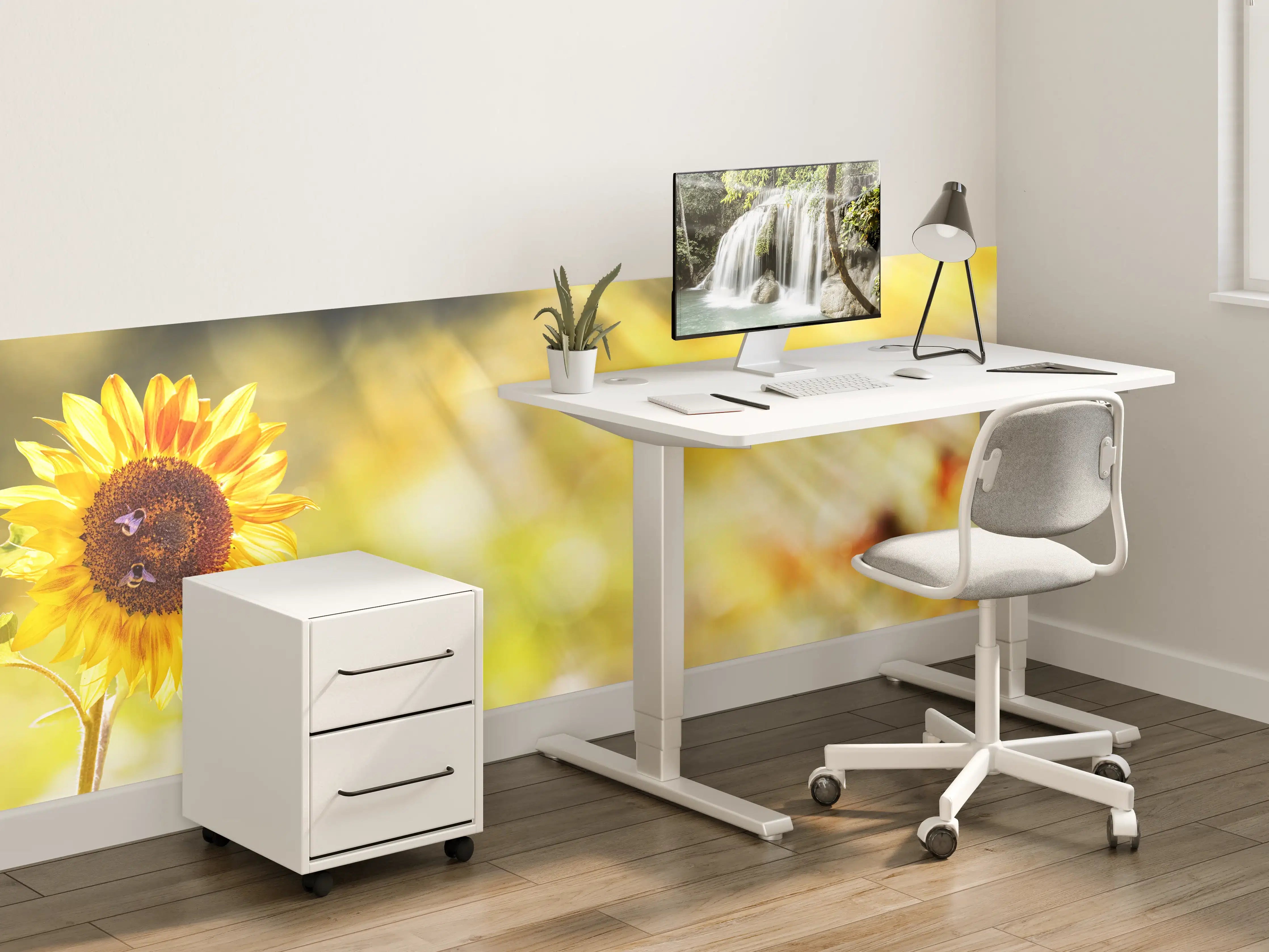 Kinderzimmer Wandgestaltung - Sonnenblume