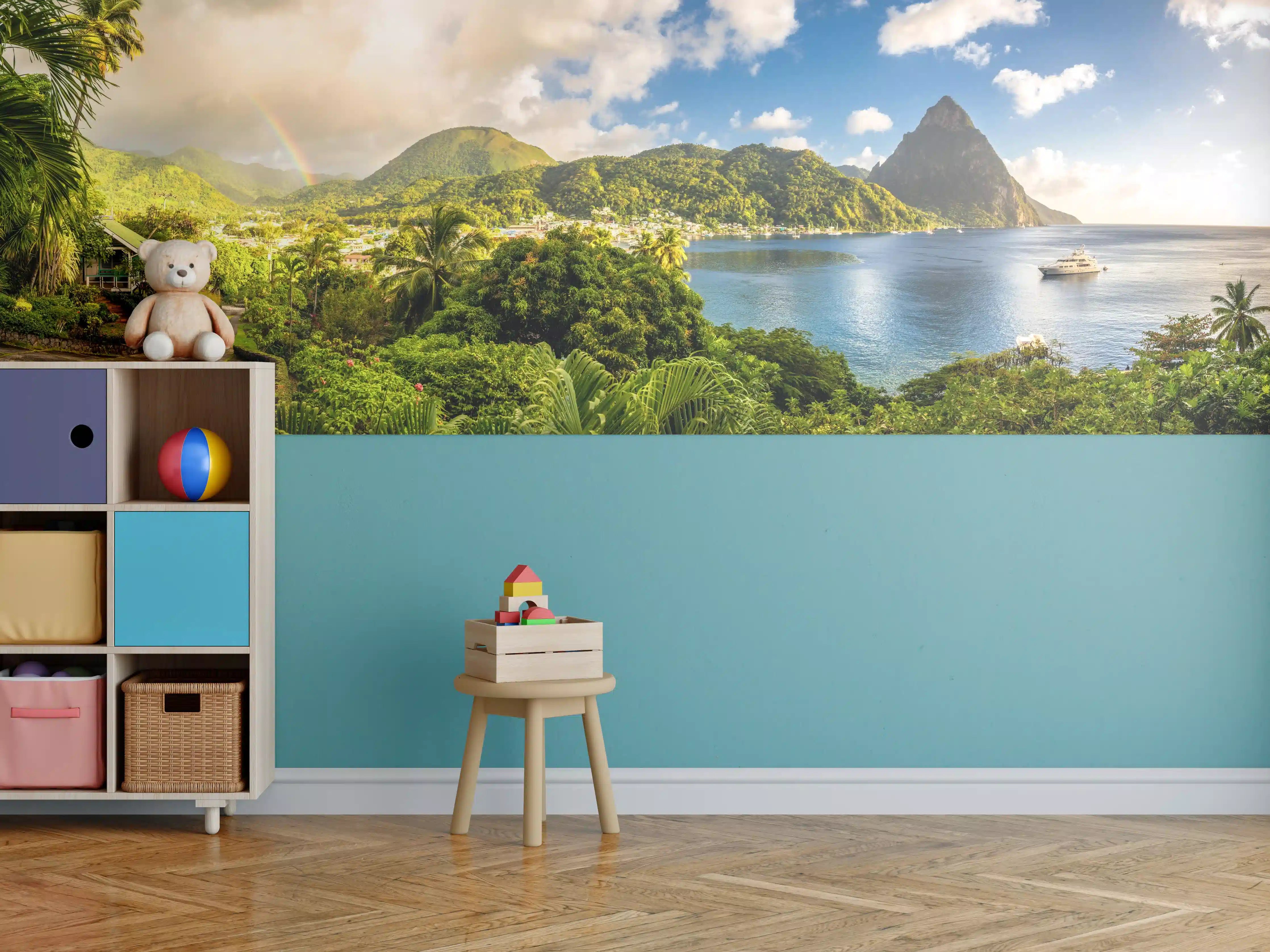 Kinderzimmer Wandgestaltung - St. Lucia - Karibisches Meer