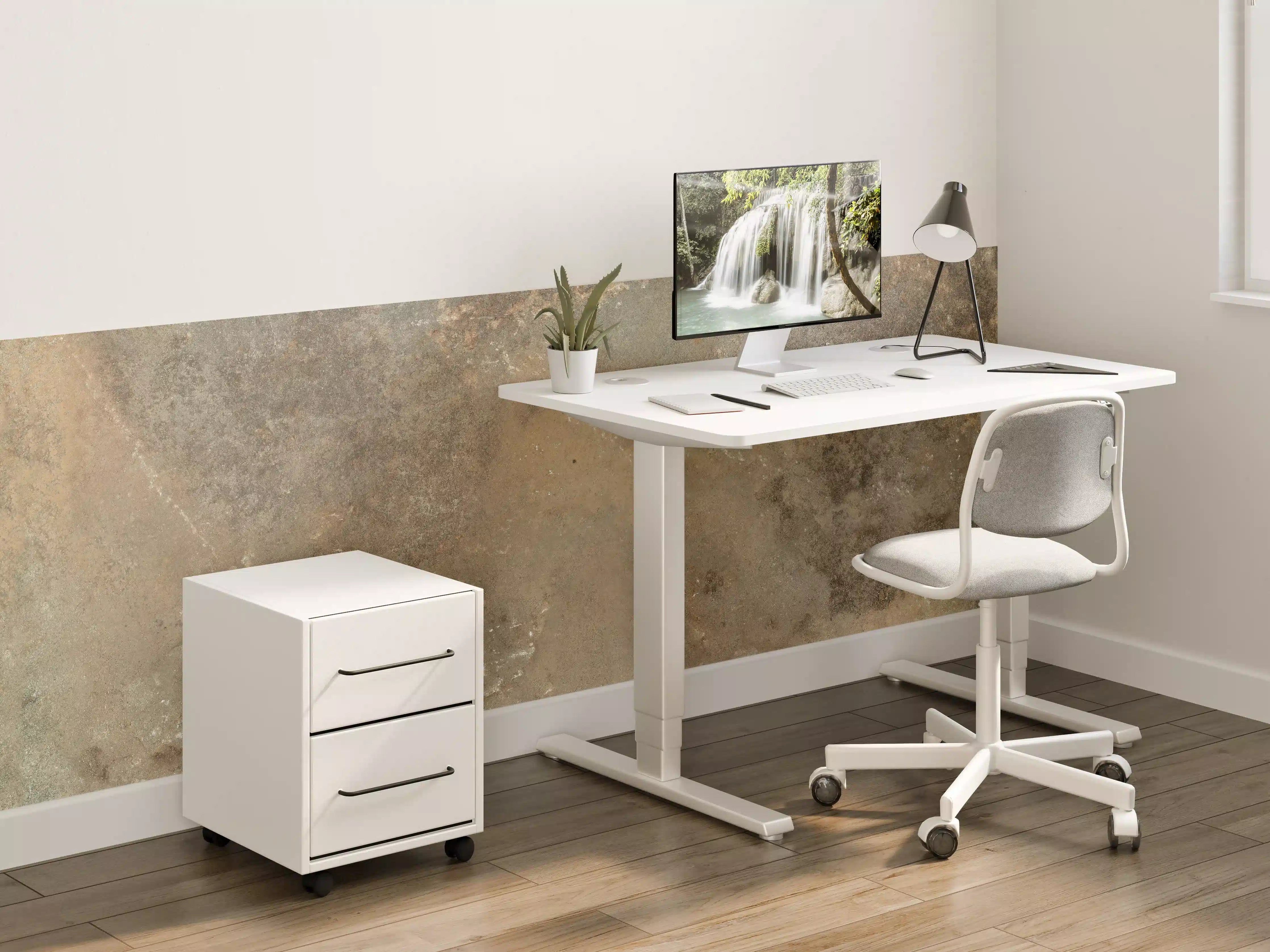 Kinderzimmer Wandgestaltung - Steinige Zement Struktur