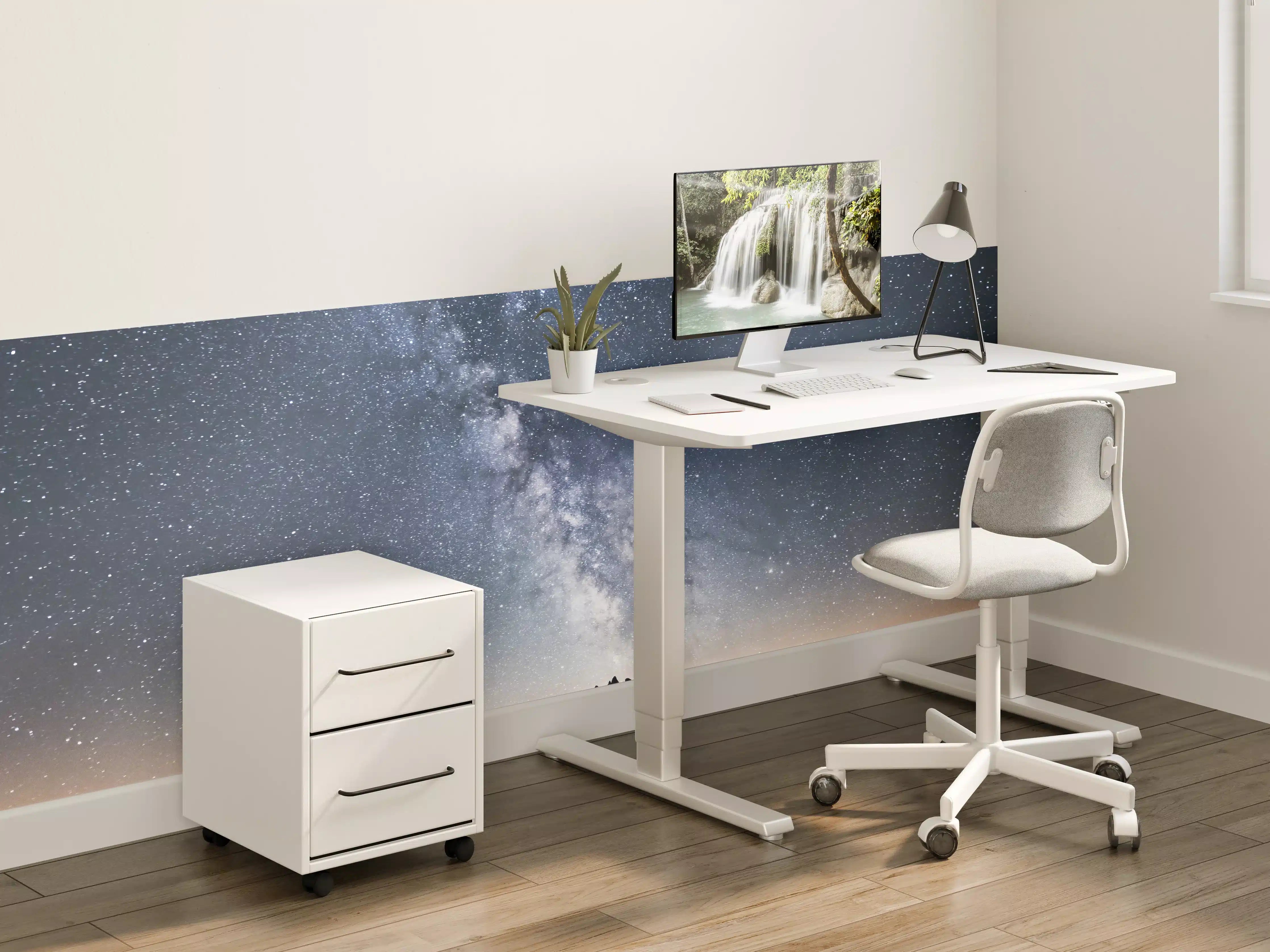 Kinderzimmer Wandgestaltung - Sterne über Schneebergen