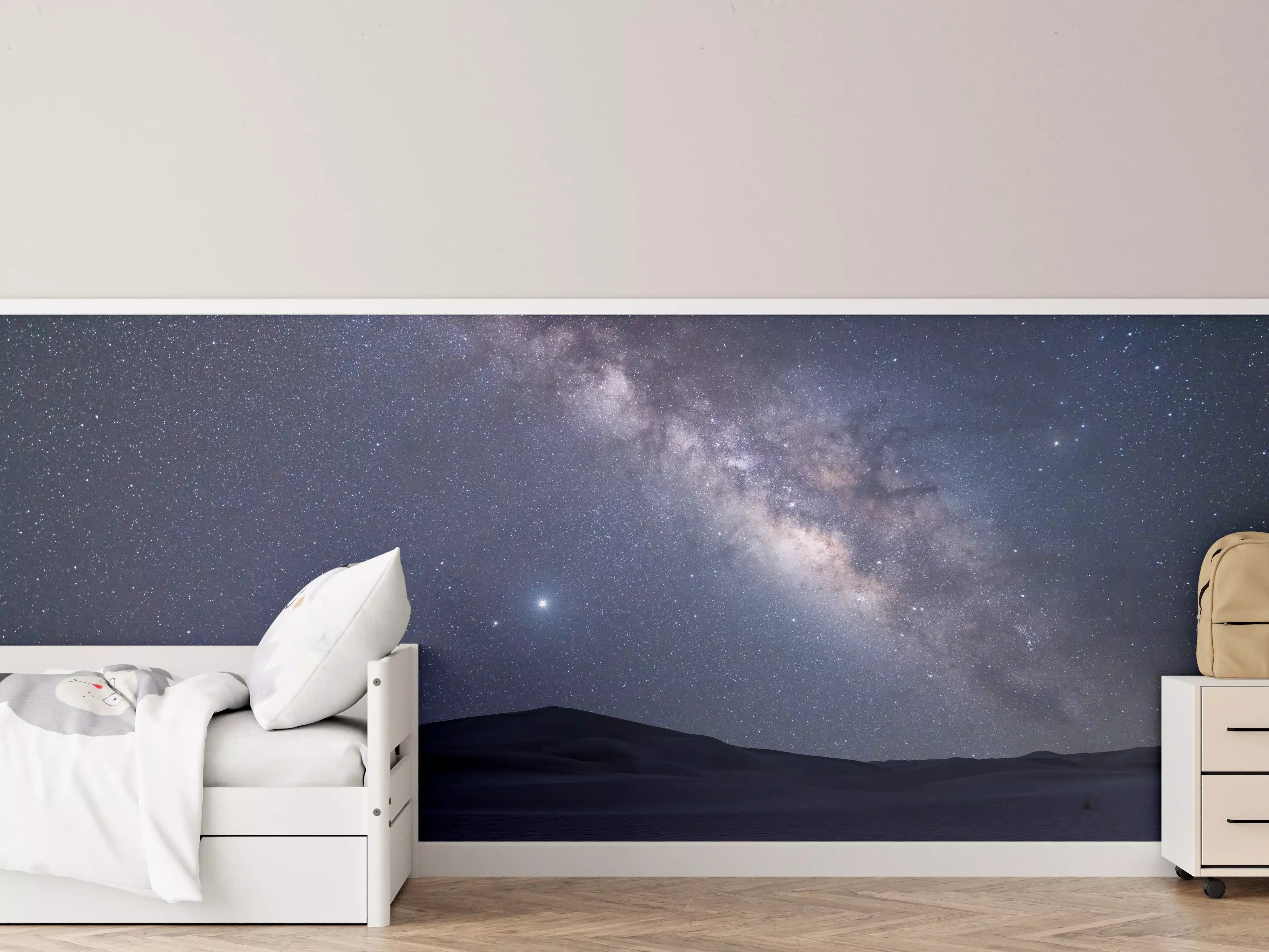 Kinderzimmer Wandgestaltung - Sternenklarer Nachthimmel