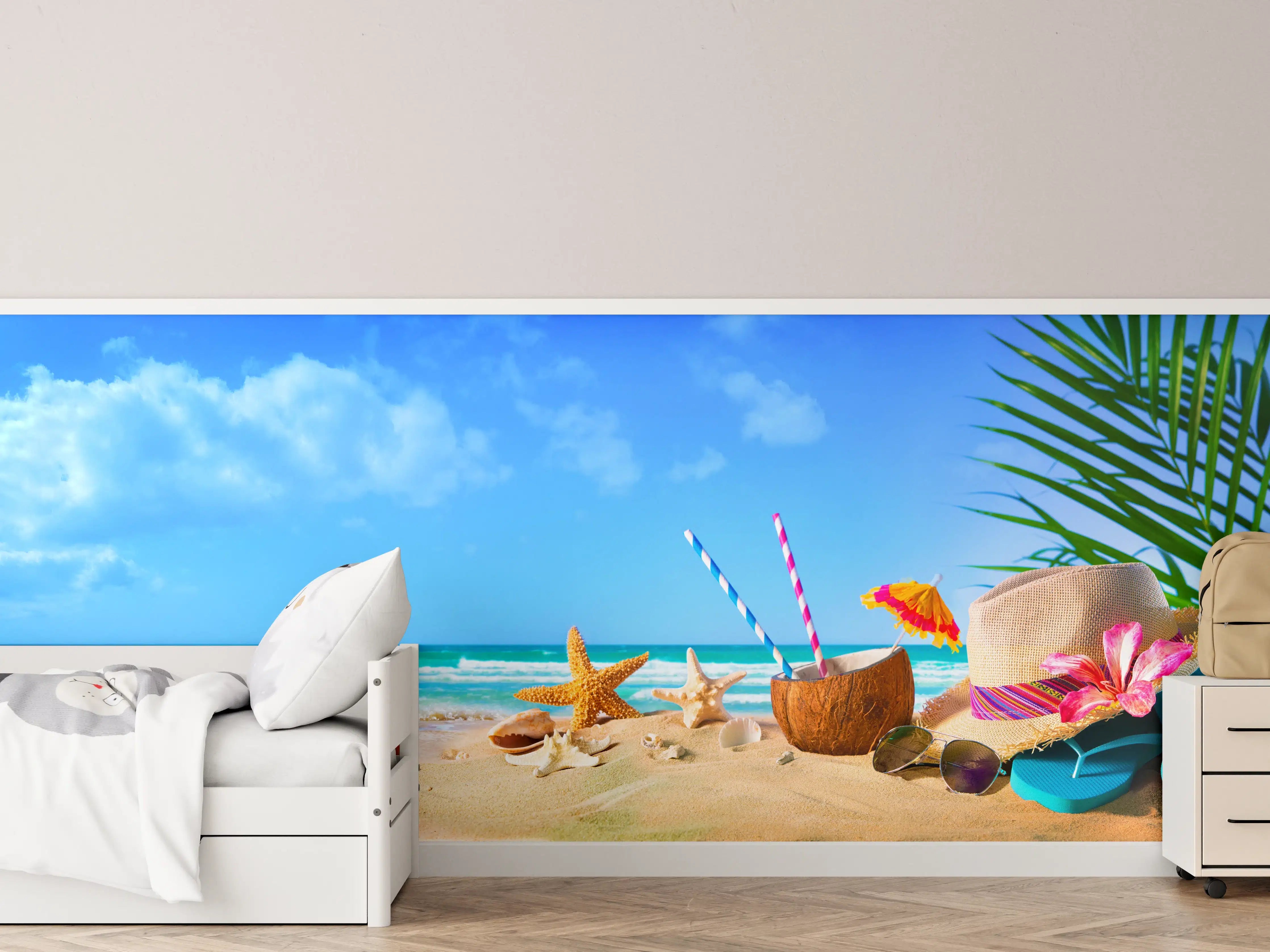 Kinderzimmer Wandgestaltung - Strandaccesoires