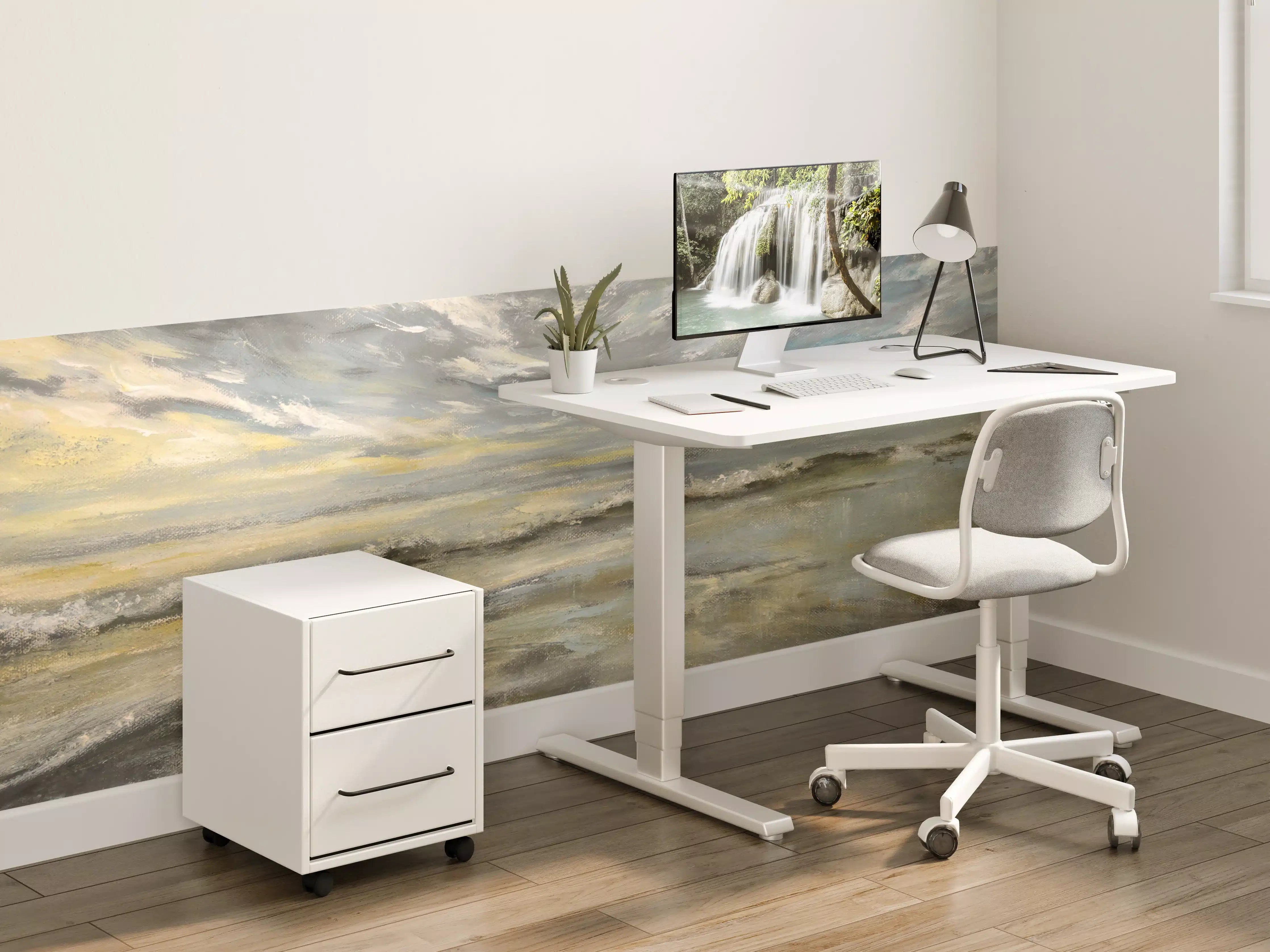 Kinderzimmer Wandgestaltung - Stürmischer Meereshimmel mit Wellen