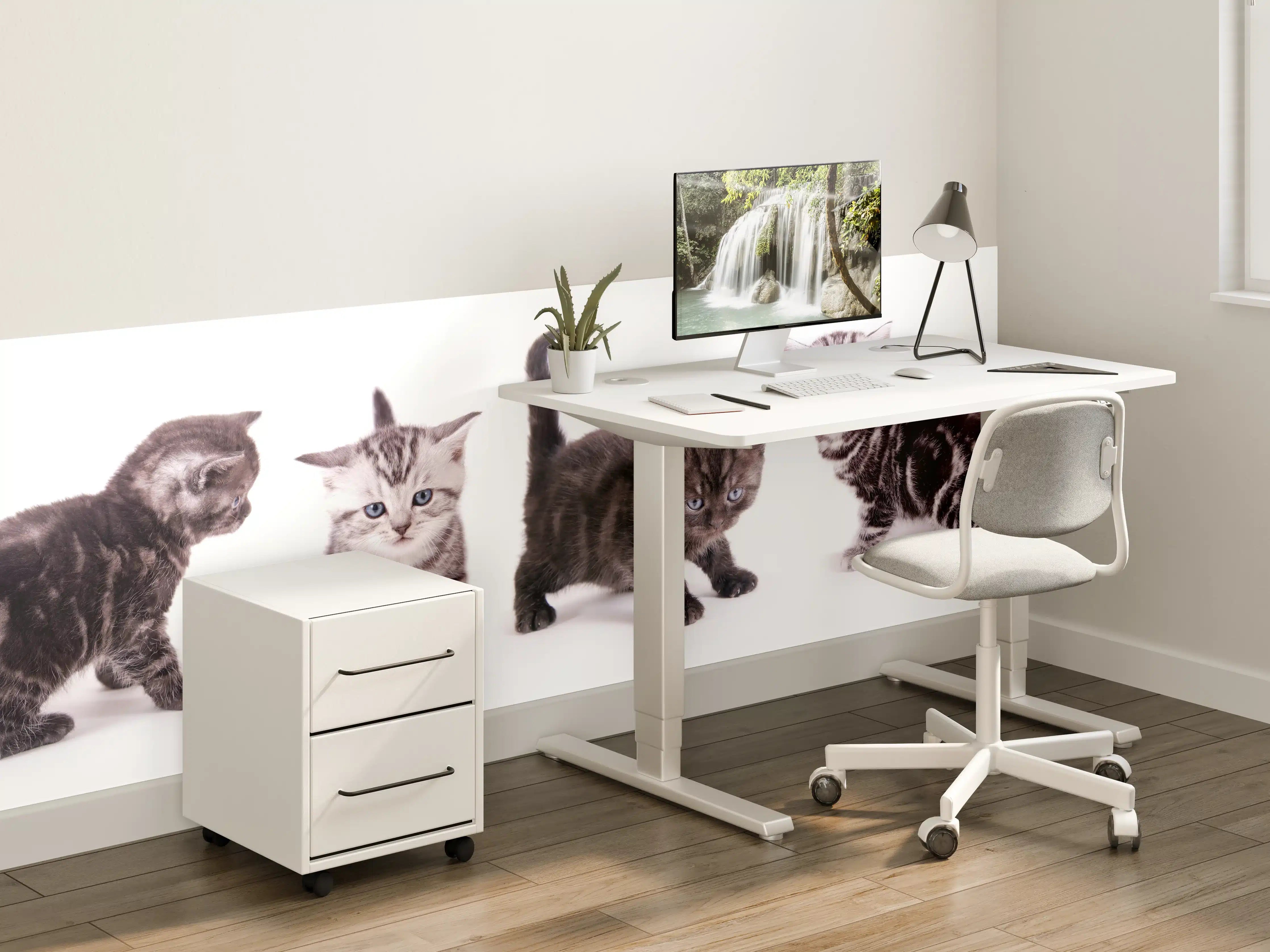 Kinderzimmer Wandgestaltung - Süße Britisch Kurzhaar Kätzchen