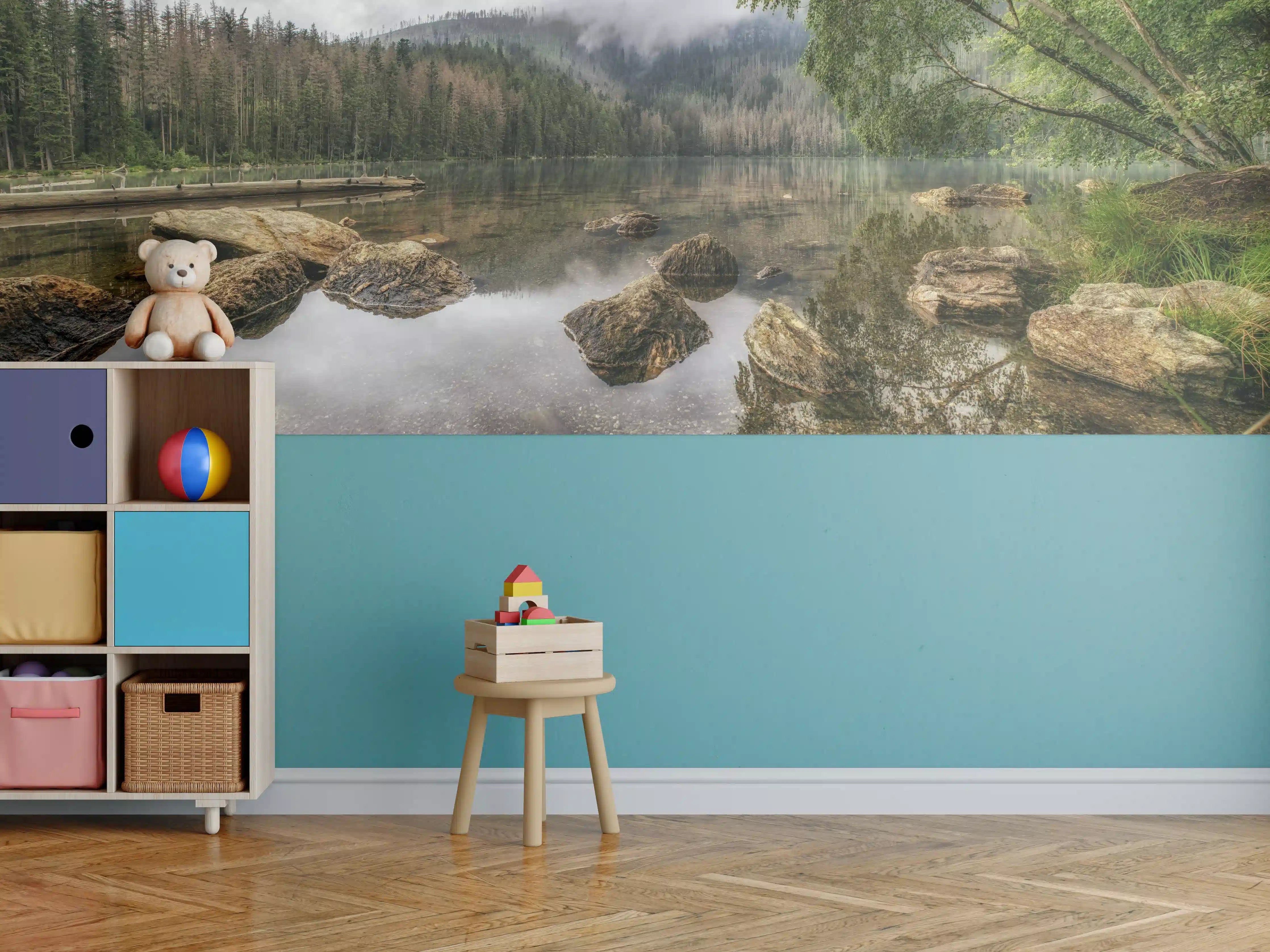 Kinderzimmer Wandgestaltung - Sumava - Schwarzer See - Tschechische Republik