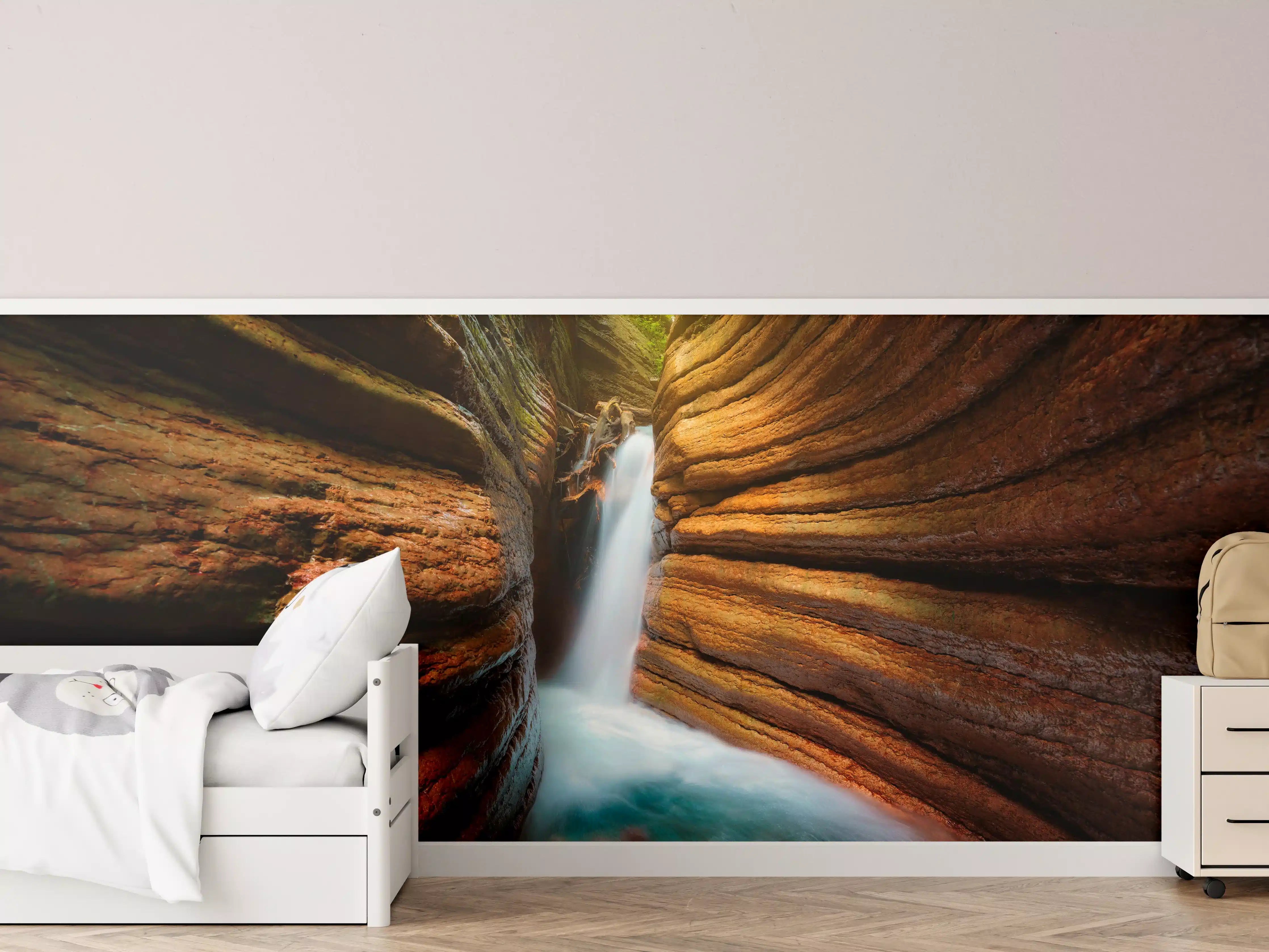 Kinderzimmer Wandgestaltung - Tauglebach Klamm Slot Canyon River in Austria
