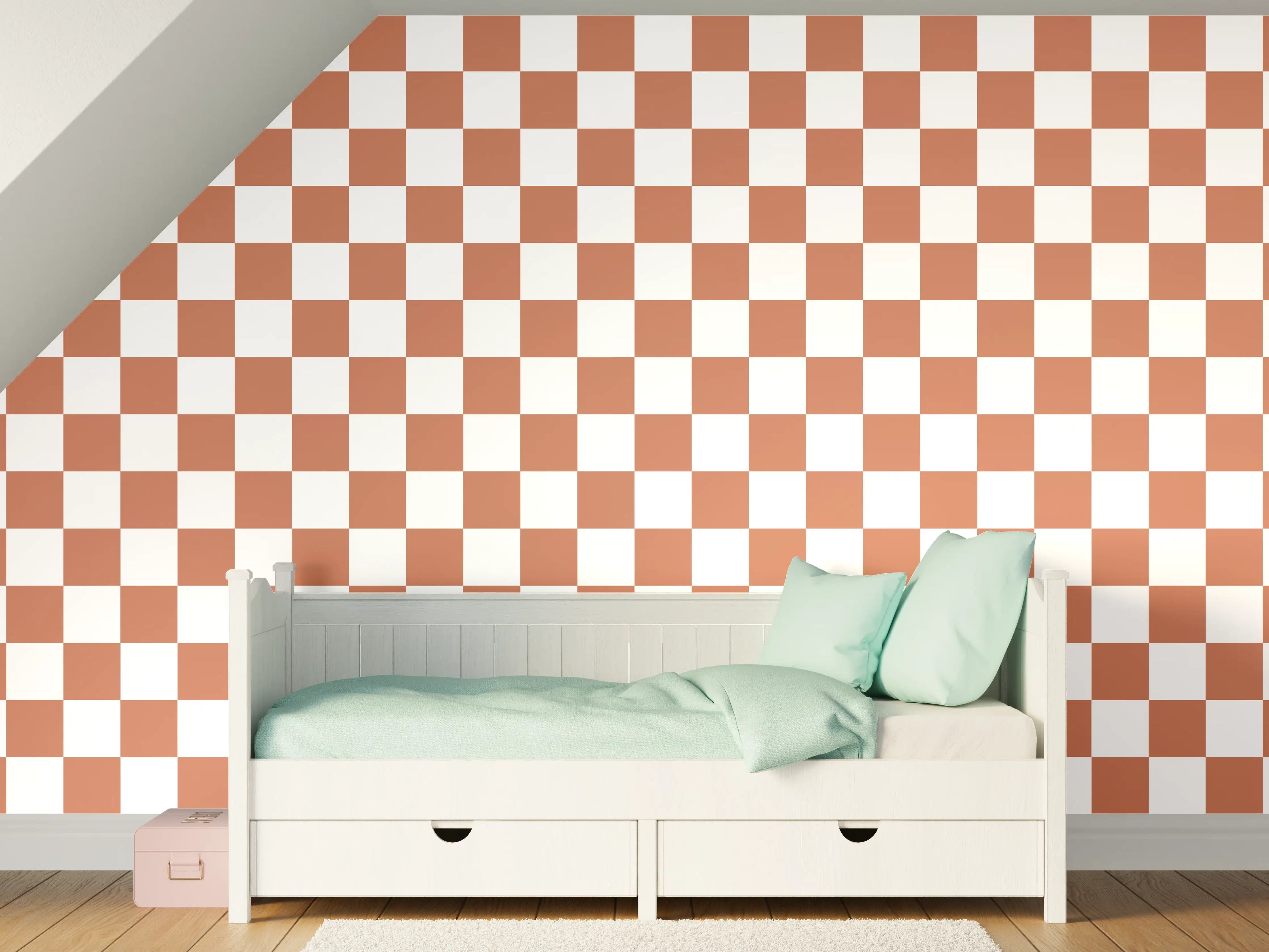 Kinderzimmer Wandgestaltung - Terrakotta-Design mit Retro-Charme