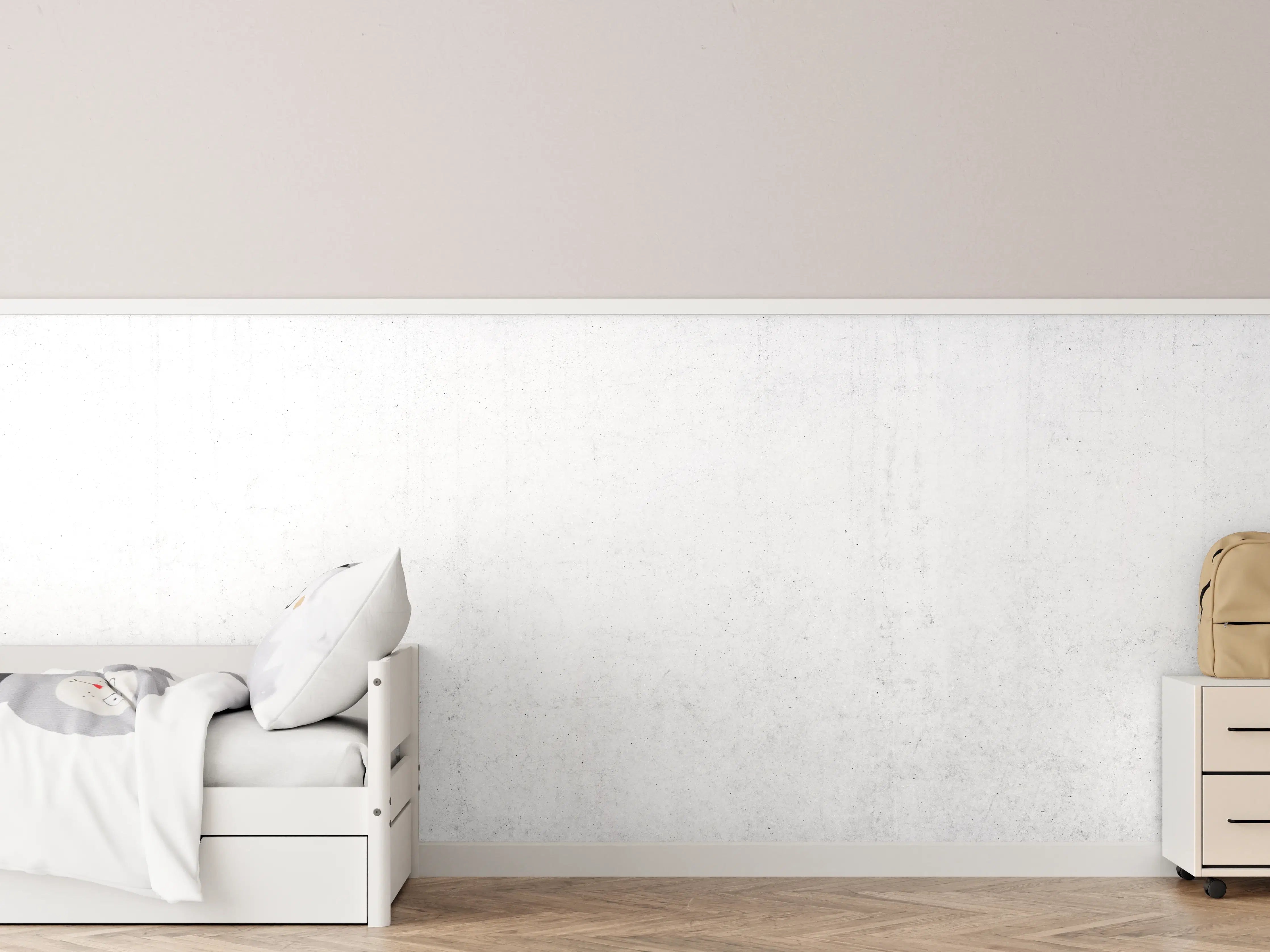 Kinderzimmer Wandgestaltung - Textur der alten weißen Betonwand