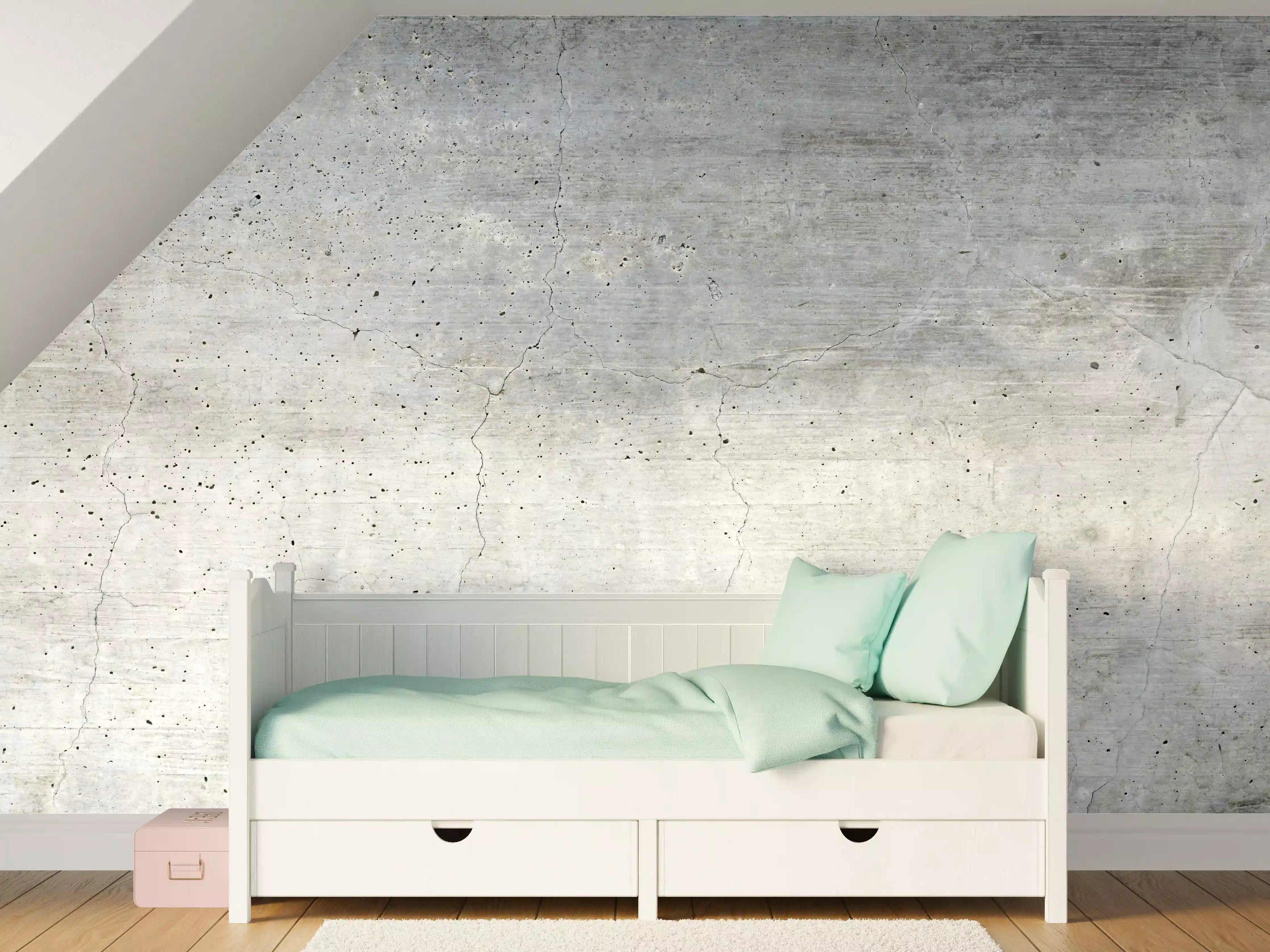 Kinderzimmer Wandgestaltung - Textur einer alten grauen Betonwand
