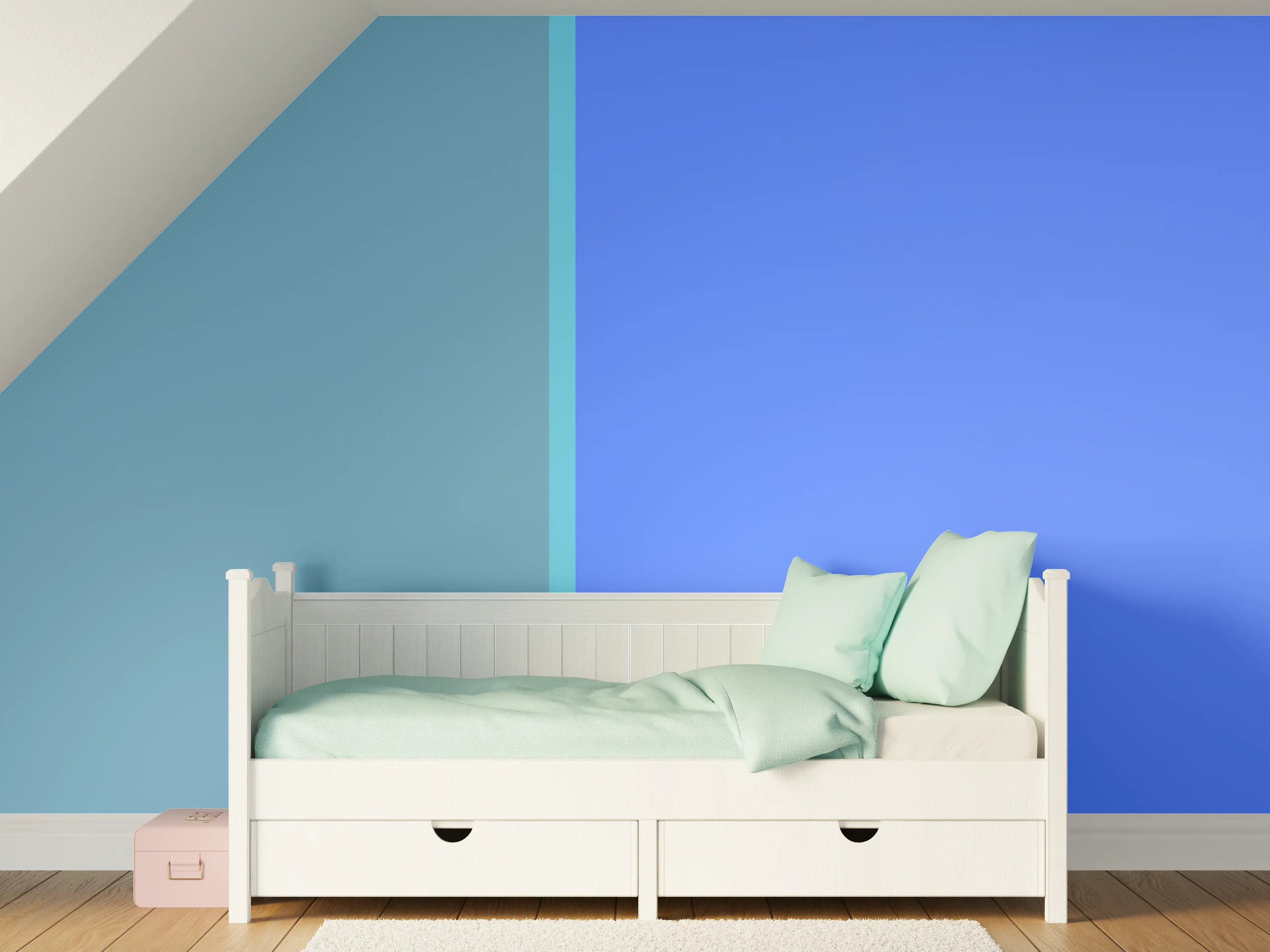 Kinderzimmer Wandgestaltung - The Blues - Easy Vertical - Cornflower