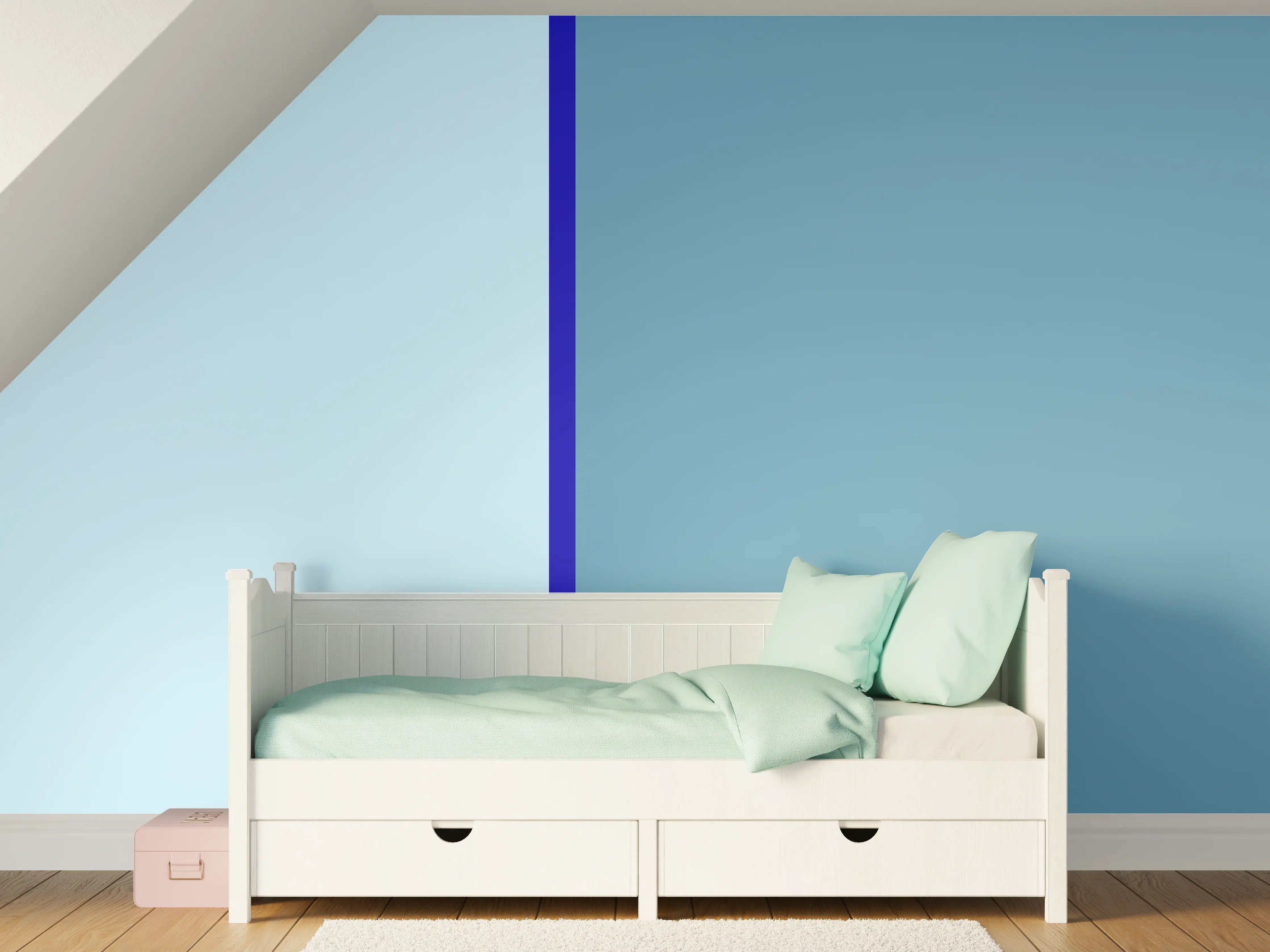 Kinderzimmer Wandgestaltung - The Blues - Easy Vertical - Ocean