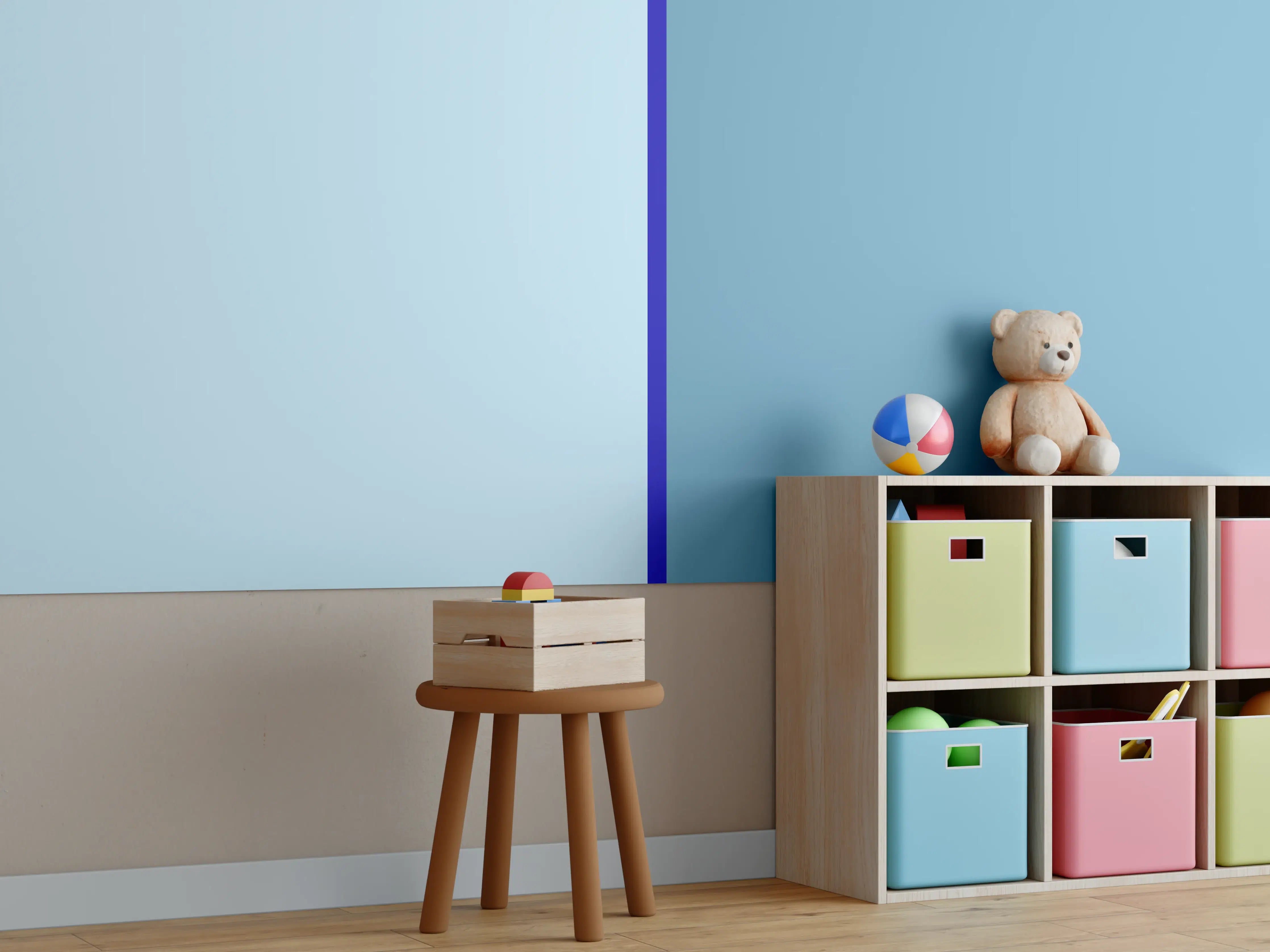 Kinderzimmer Wandgestaltung - The Blues - Easy Vertical - Ocean
