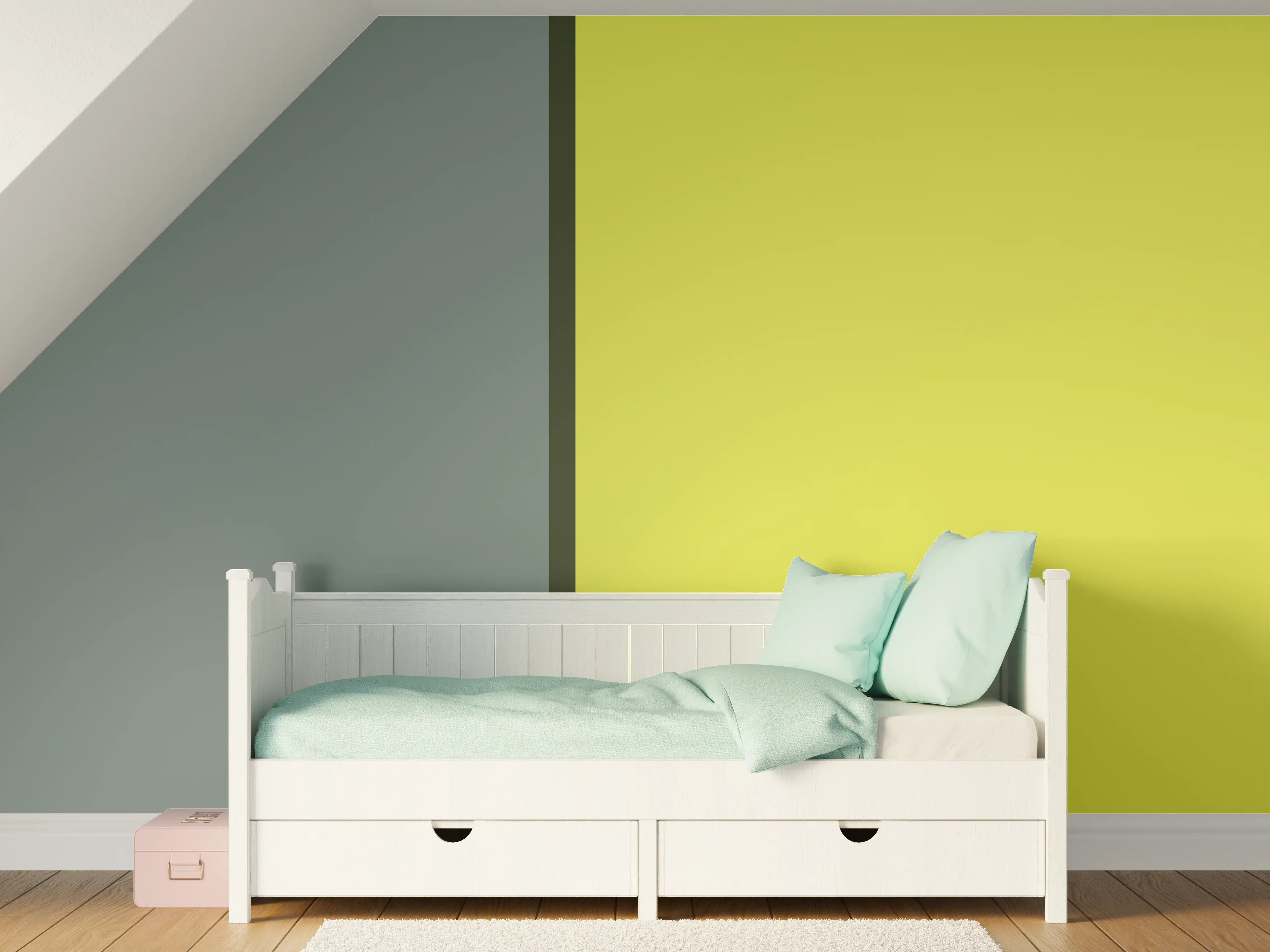 Kinderzimmer Wandgestaltung - The Greens -  Easy Vertical - Matcha