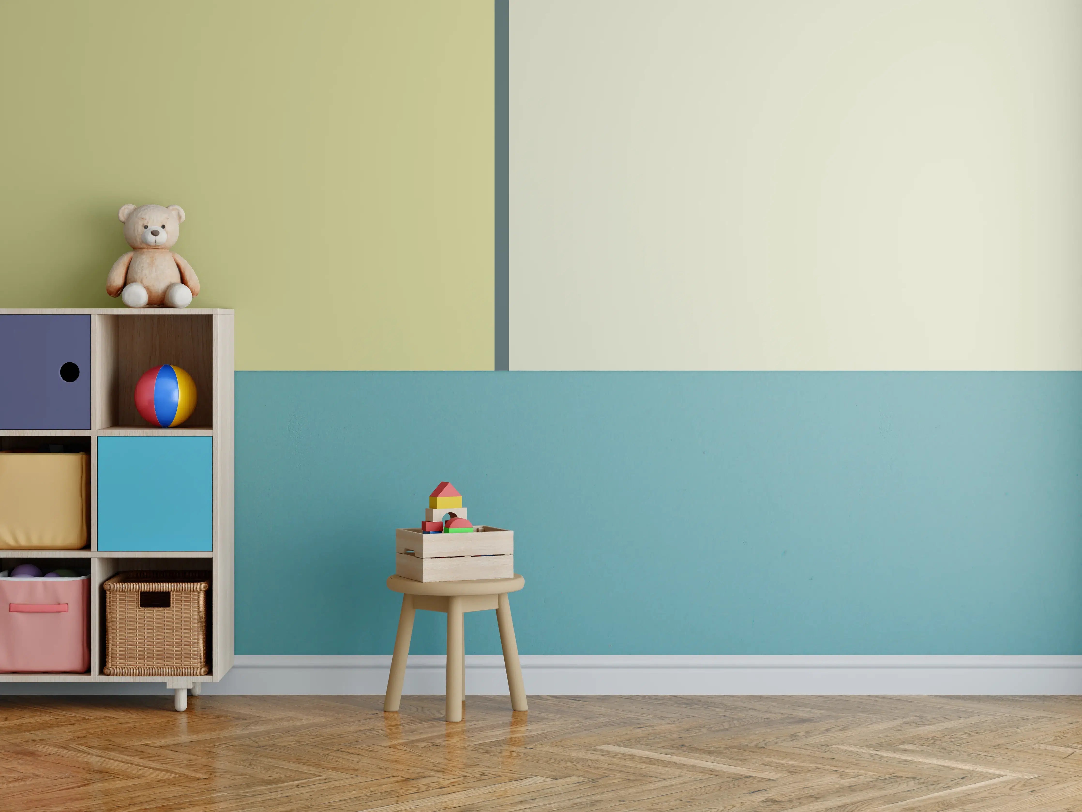 Kinderzimmer Wandgestaltung - The Greens - Easy Vertical - Pistachio