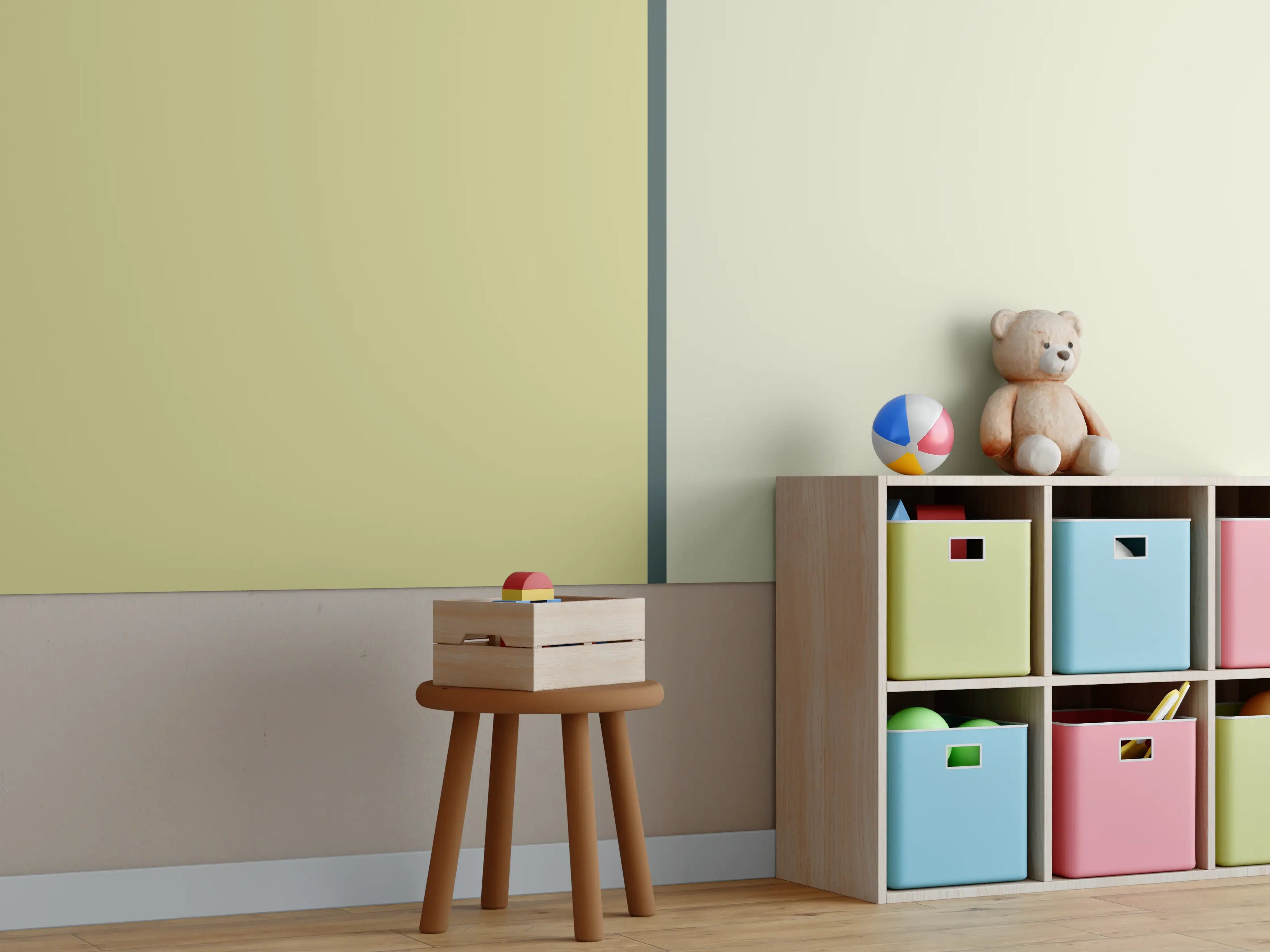Kinderzimmer Wandgestaltung - The Greens - Easy Vertical - Pistachio