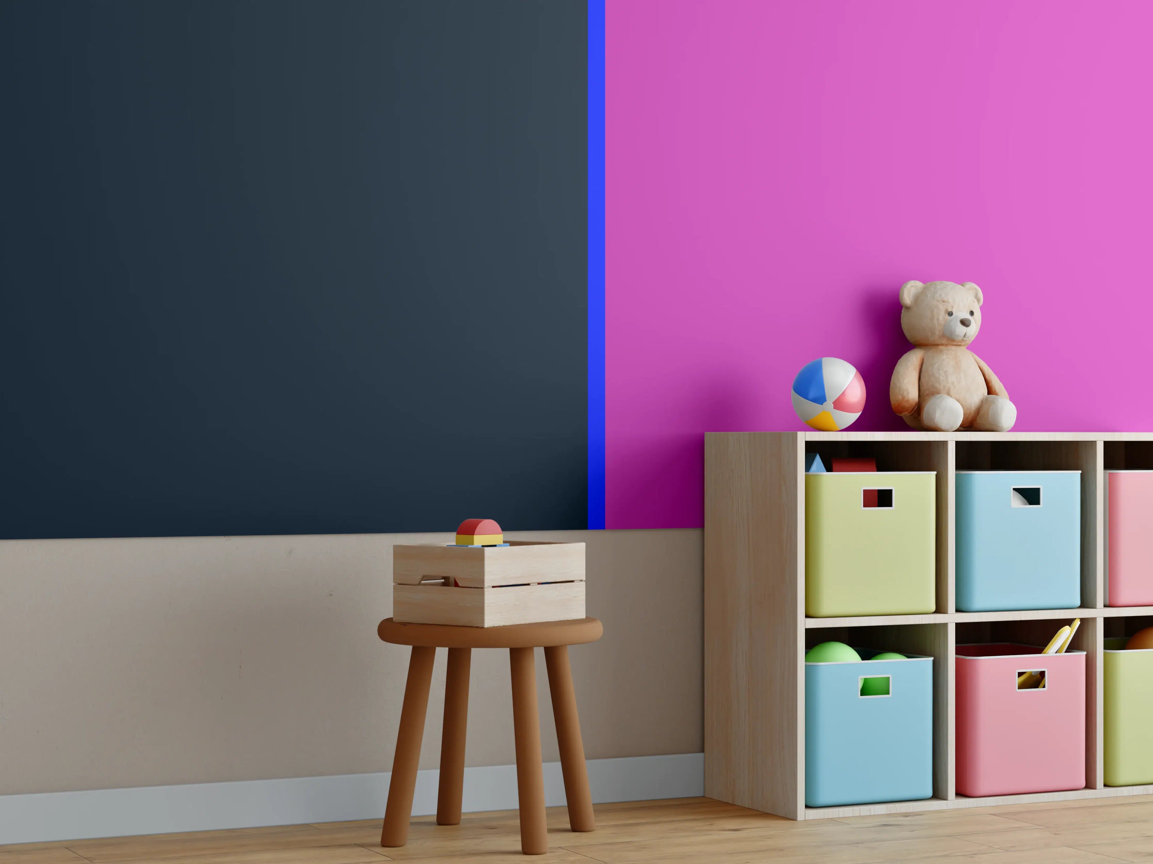 Kinderzimmer Wandgestaltung - The Neons - Easy Vertikal - Luna