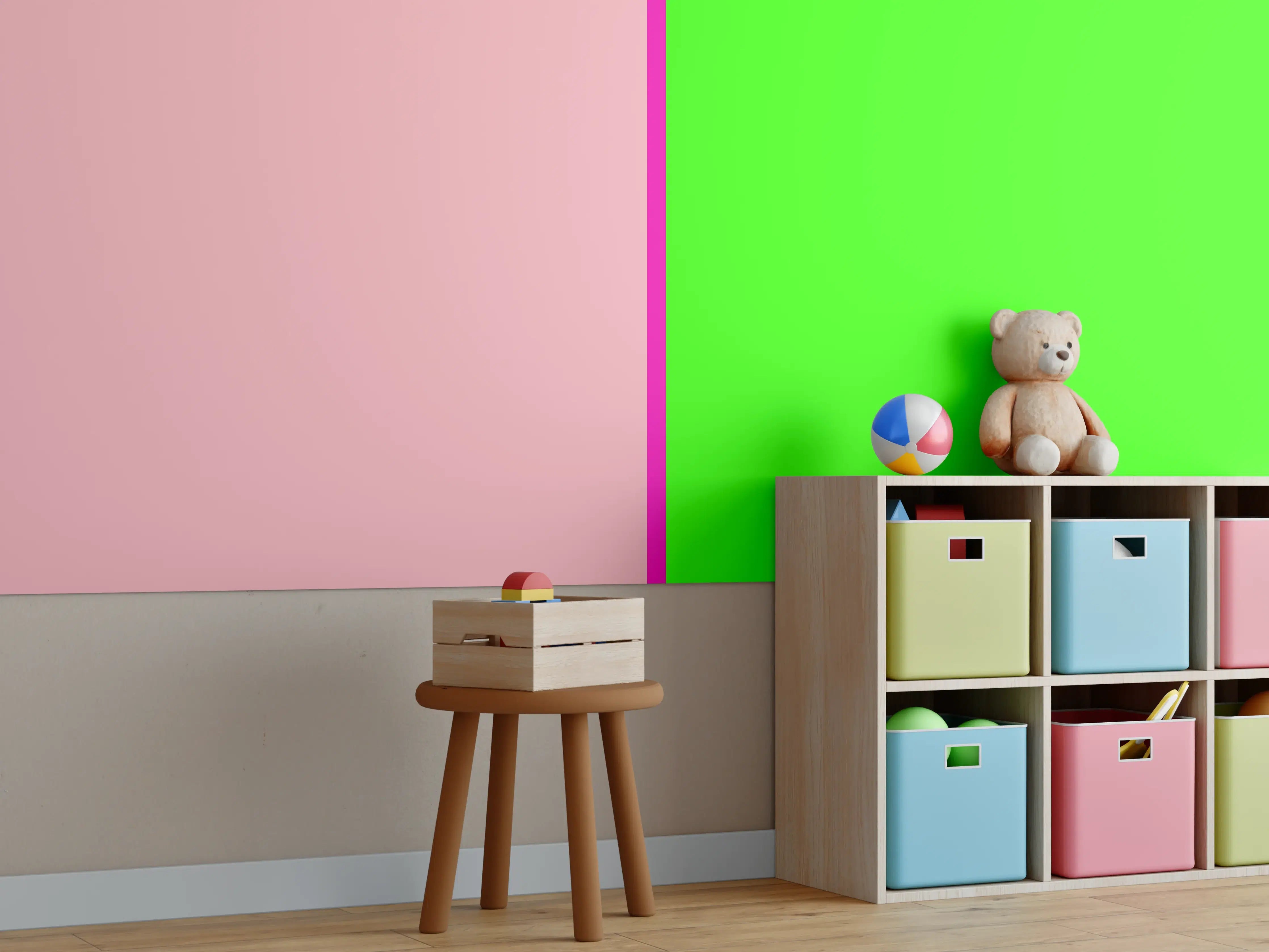 Kinderzimmer Wandgestaltung - The Neons - Easy Vertikal - Nox
