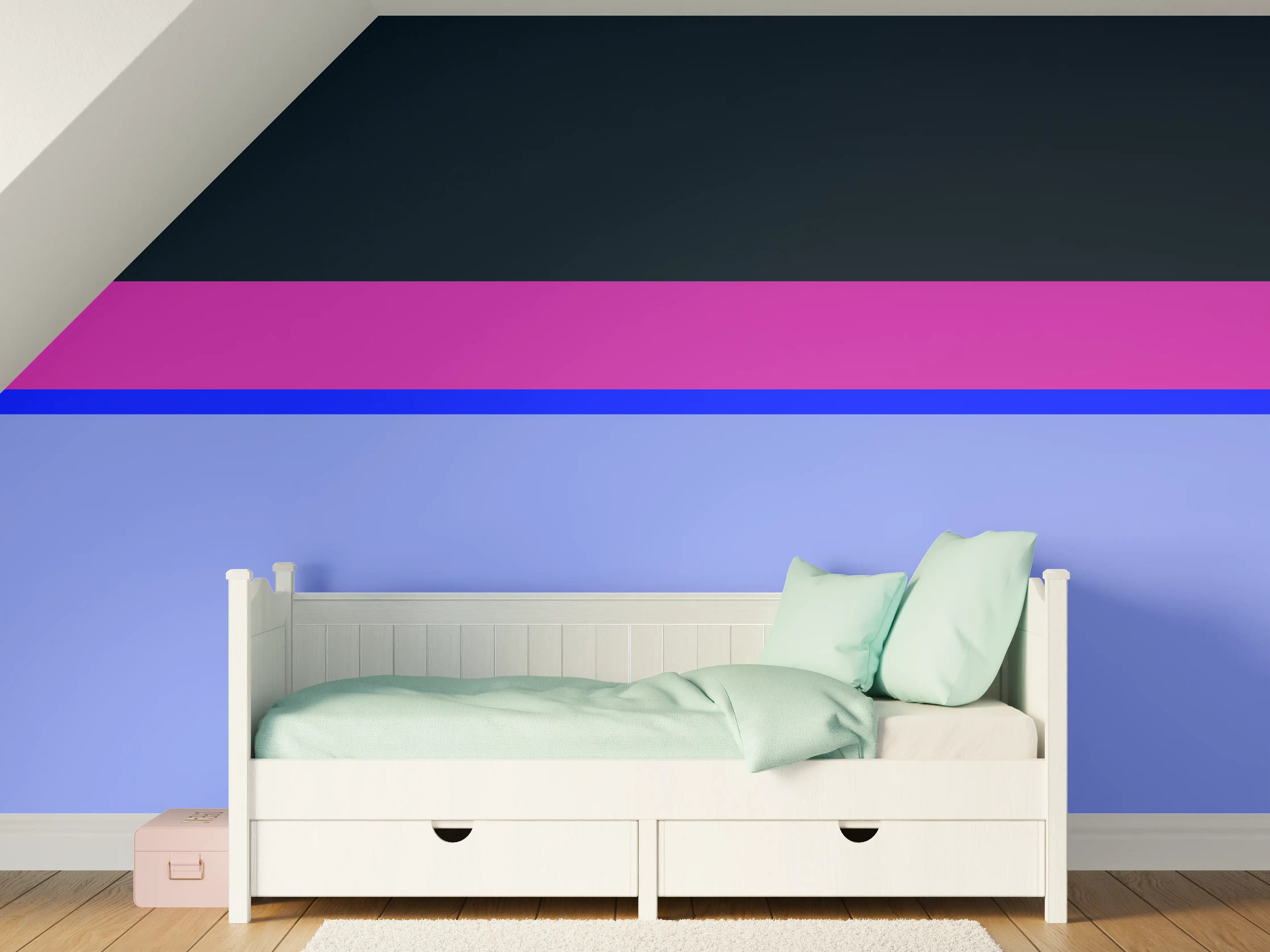 Kinderzimmer Wandgestaltung - The Neons - Horizontal - Luna