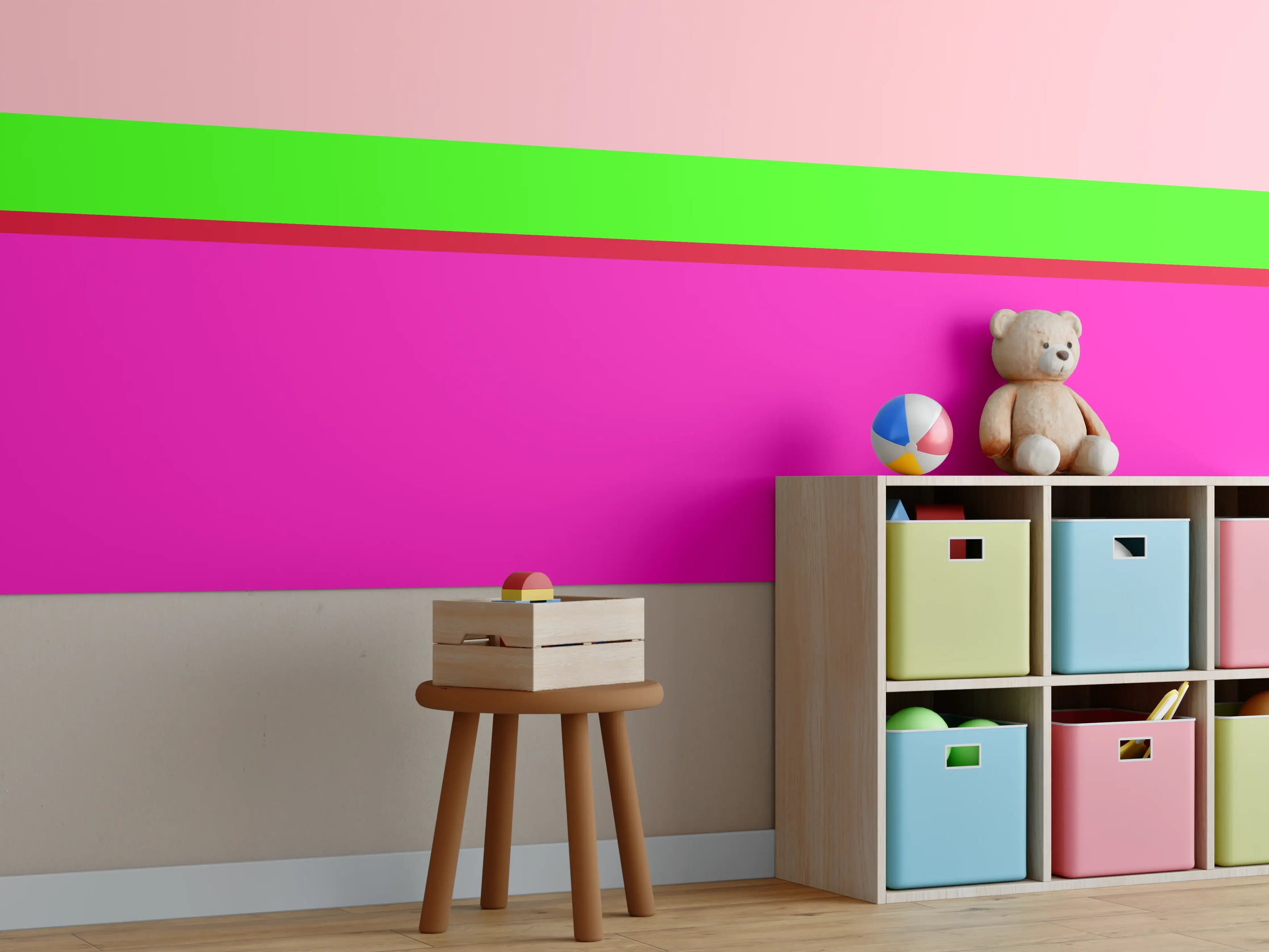 Kinderzimmer Wandgestaltung - The Neons - Horizontal - Nox