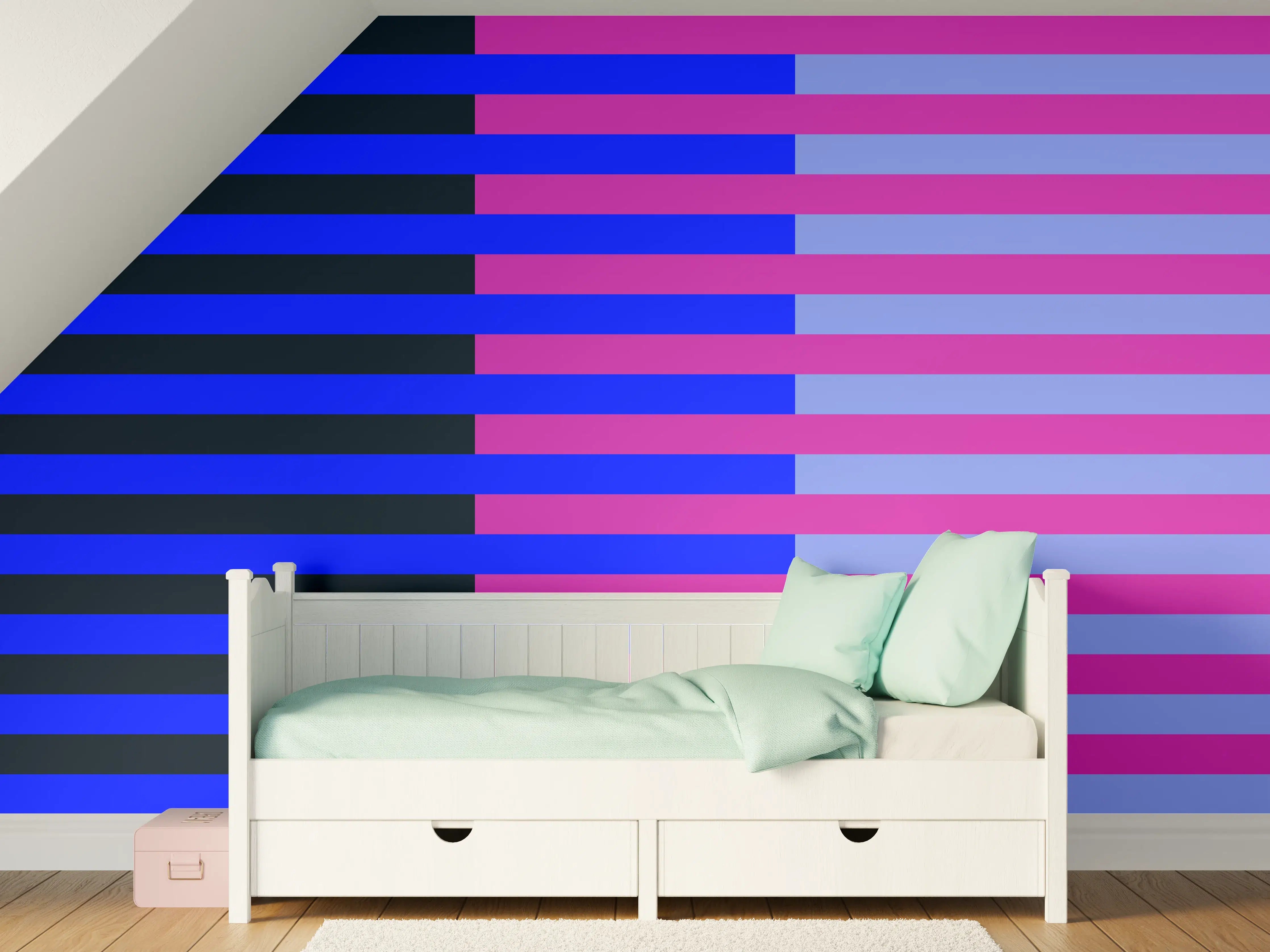 Kinderzimmer Wandgestaltung - The Neons - Multy Stripes - Luna