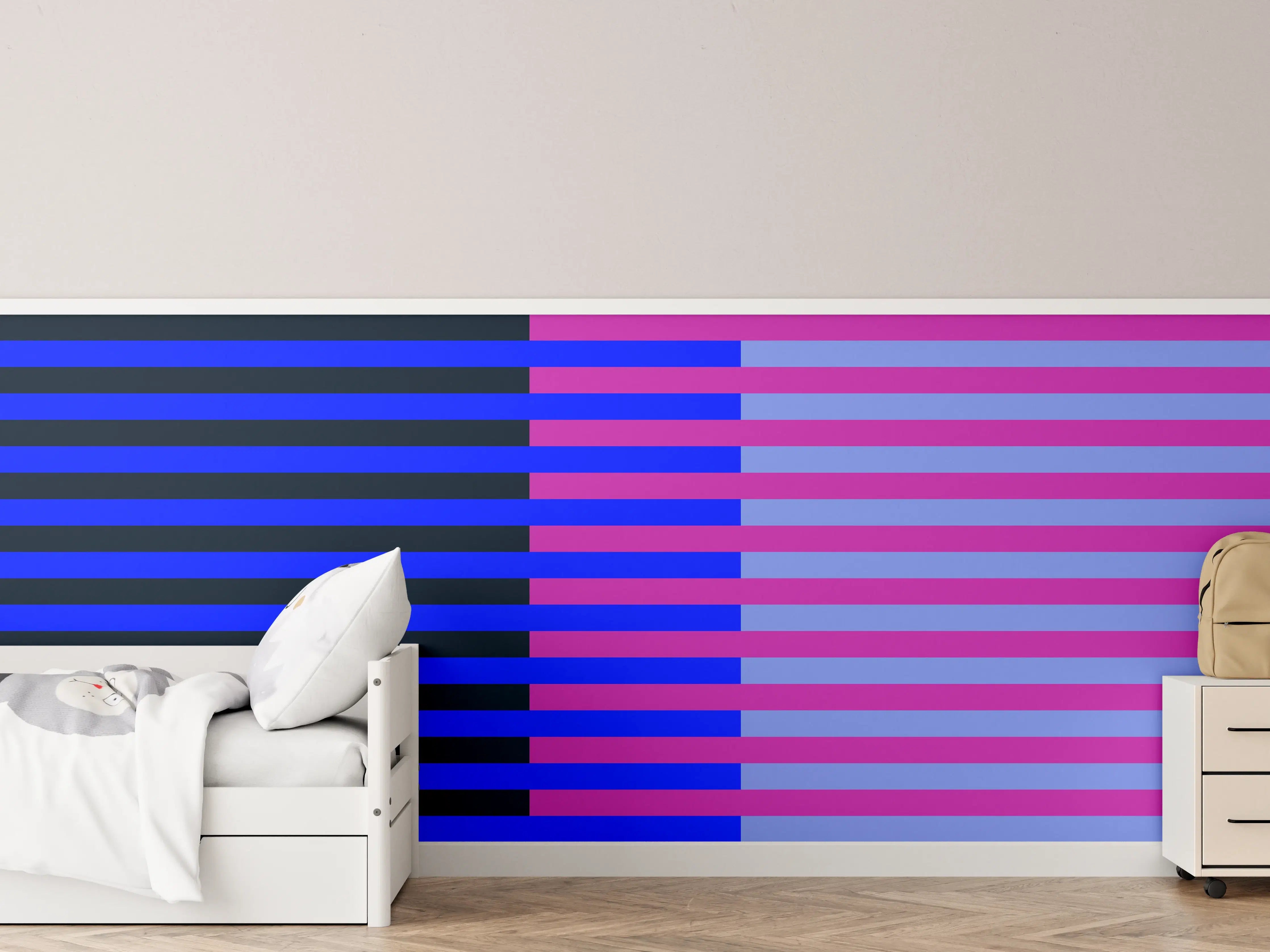 Kinderzimmer Wandgestaltung - The Neons - Multy Stripes - Luna