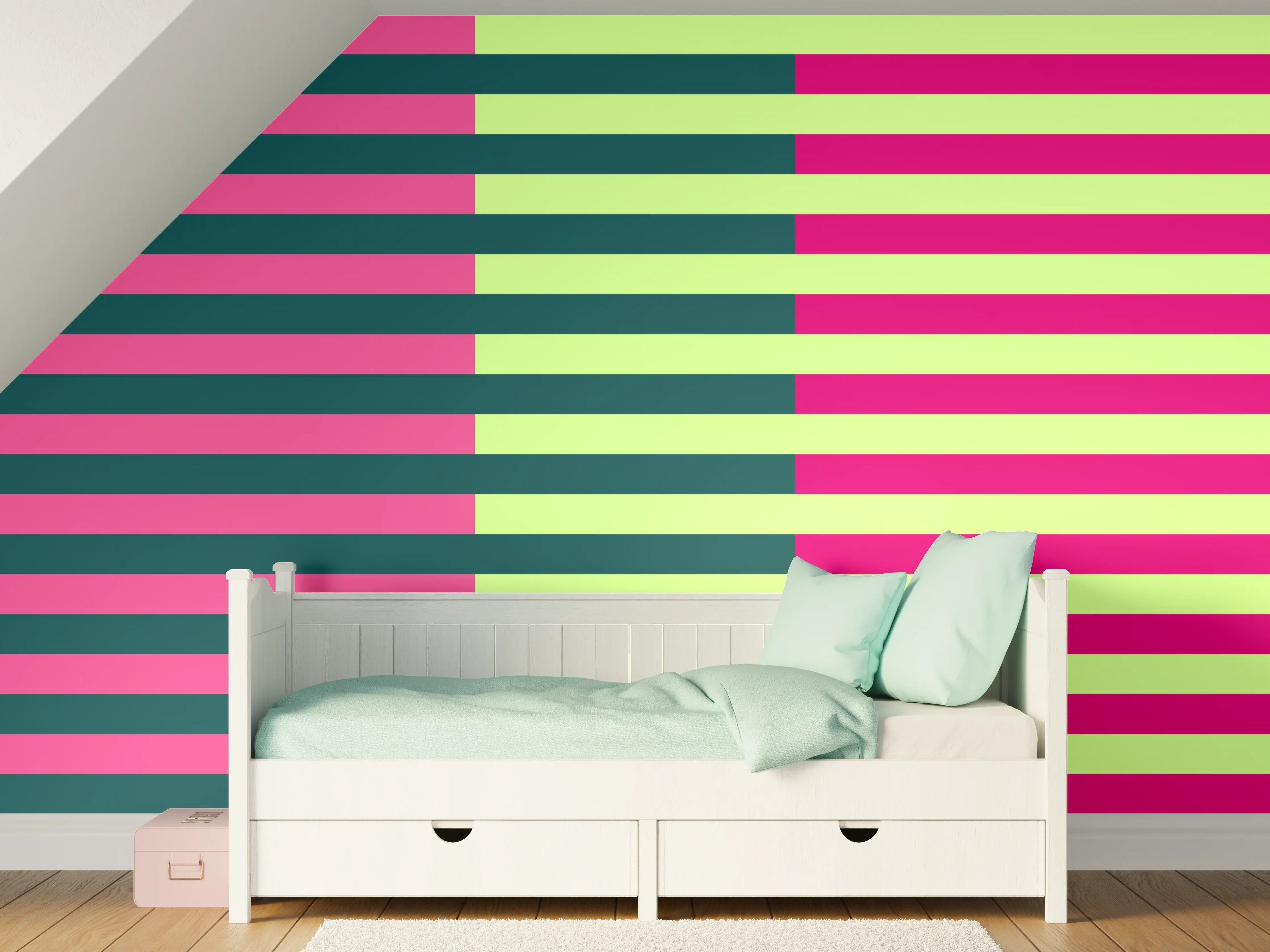 Kinderzimmer Wandgestaltung - The Neons - Multy Stripes - Lyra