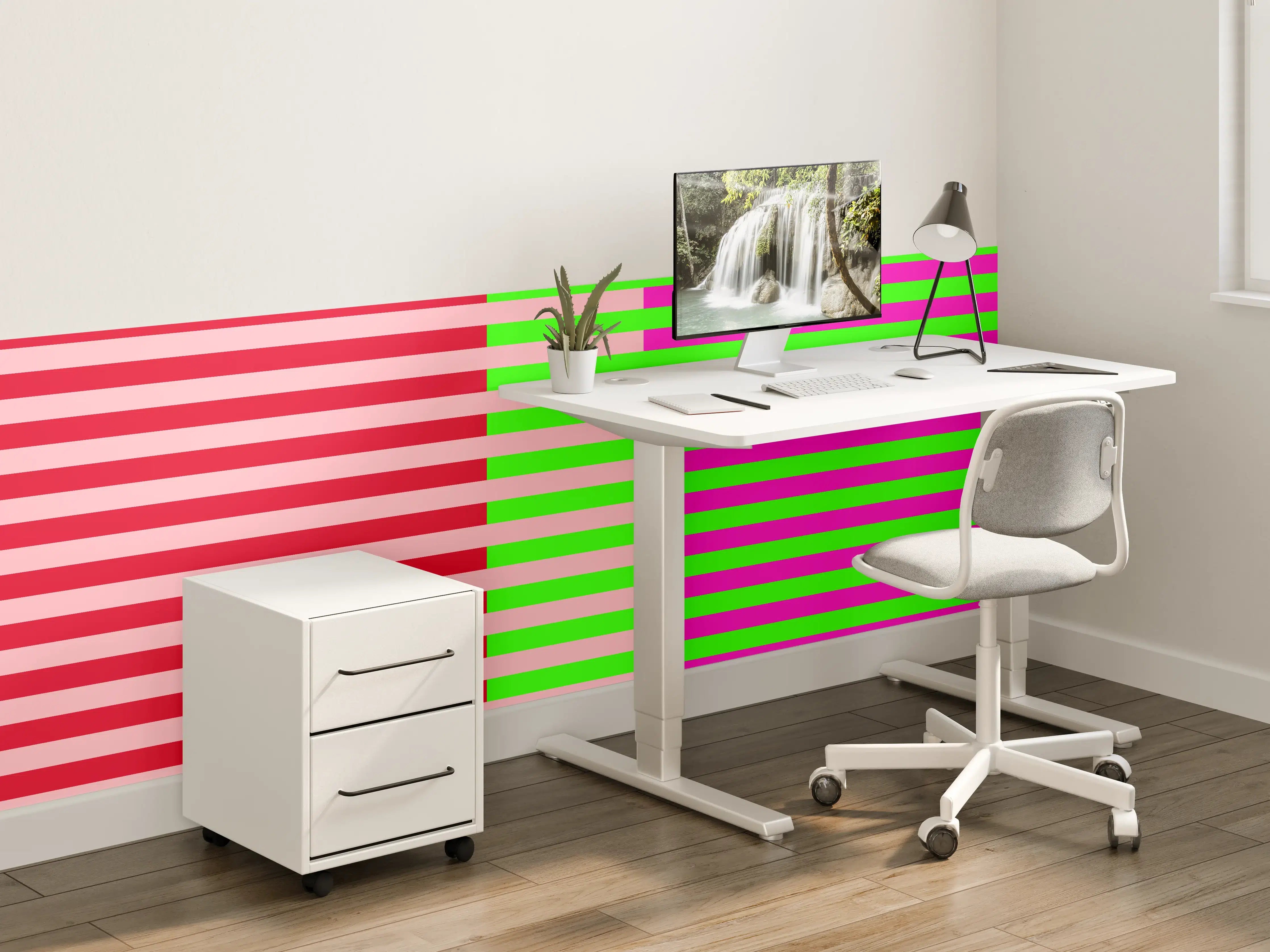Kinderzimmer Wandgestaltung - The Neons - Multy Stripes - Nox
