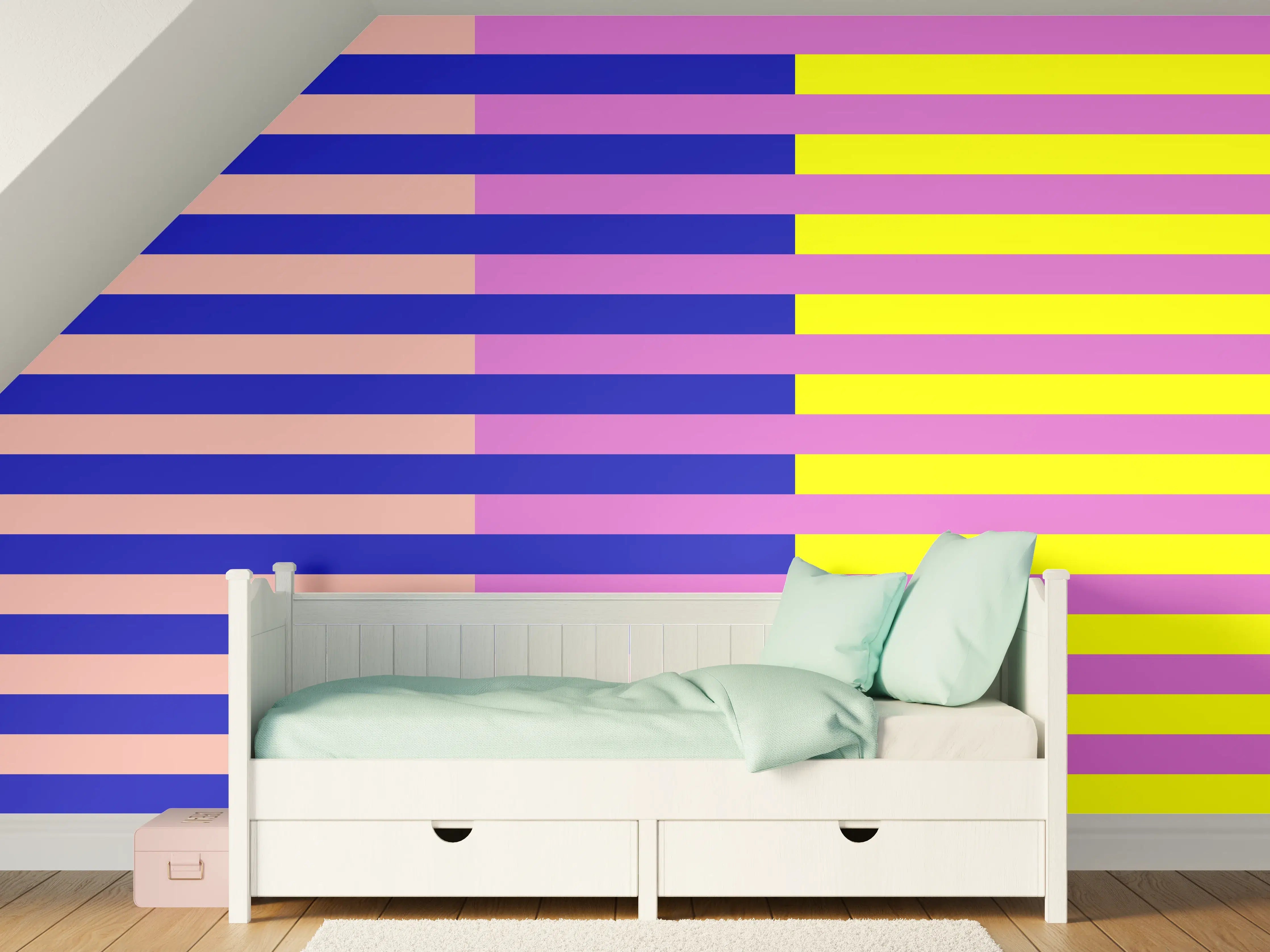 Kinderzimmer Wandgestaltung - The Neons - Multy Stripes - Stellar