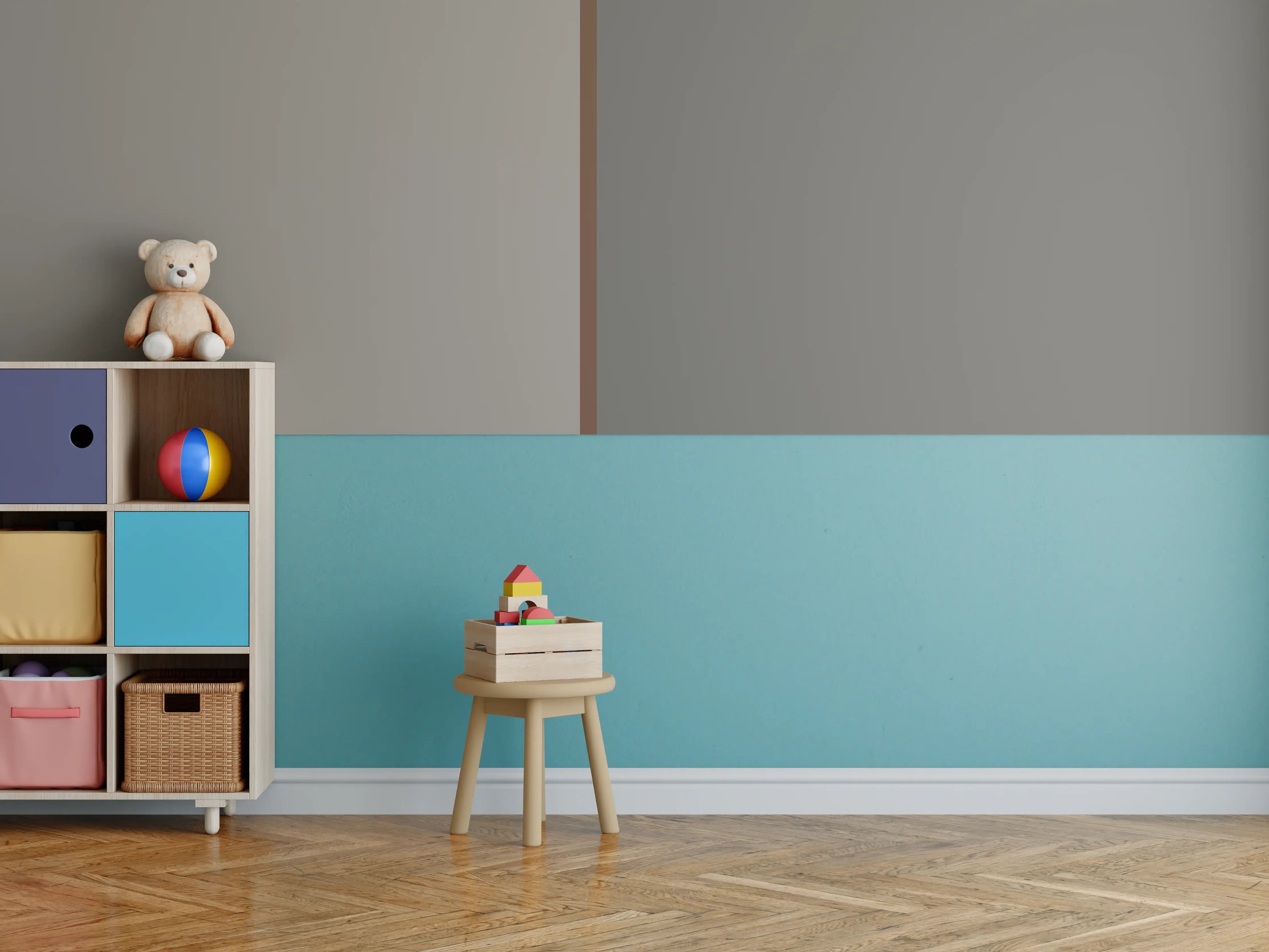 Kinderzimmer Wandgestaltung - The Nudes - Easy Vertikal - Ash