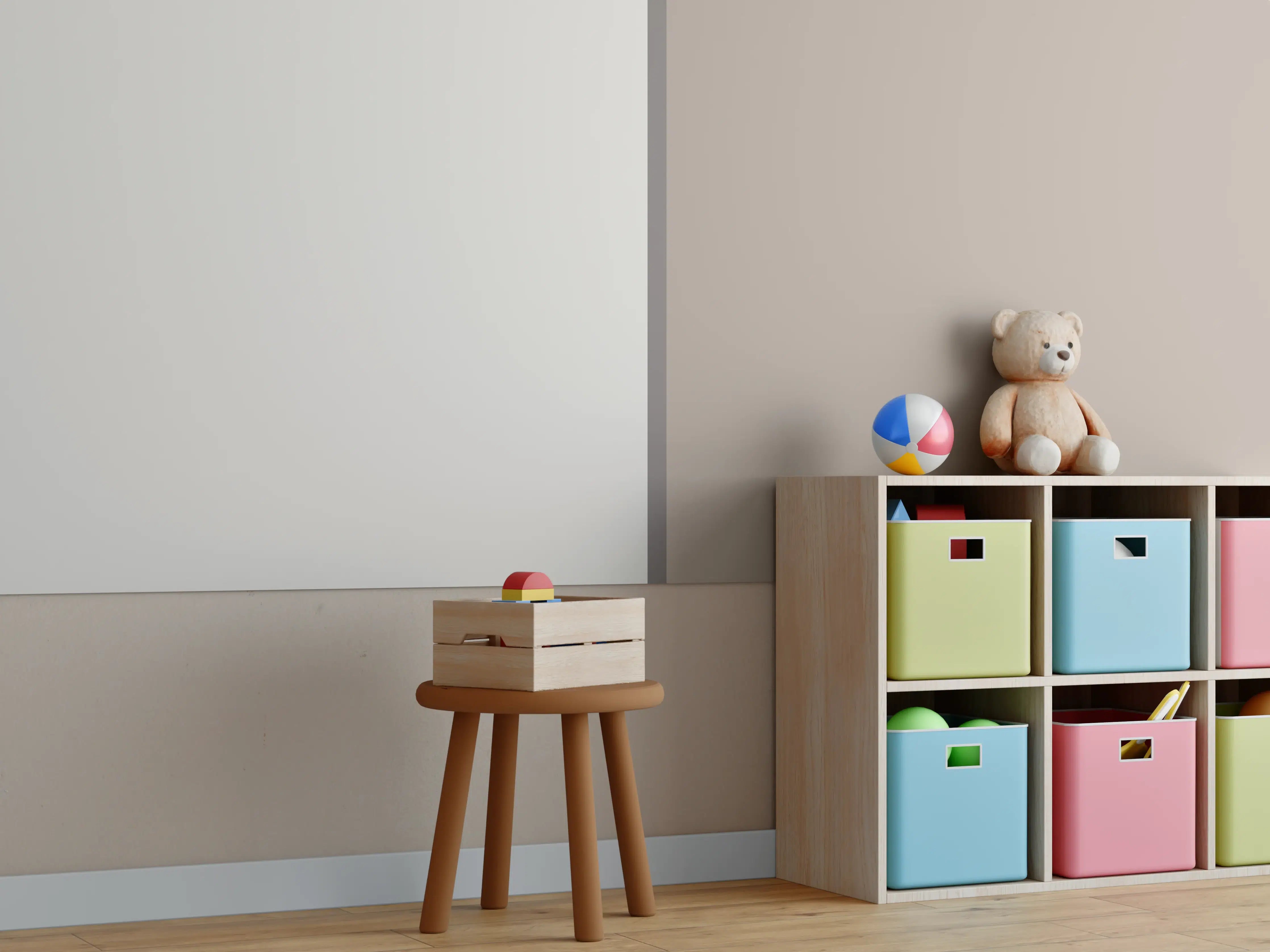 Kinderzimmer Wandgestaltung - The Nudes - Easy Vertikal - Fog