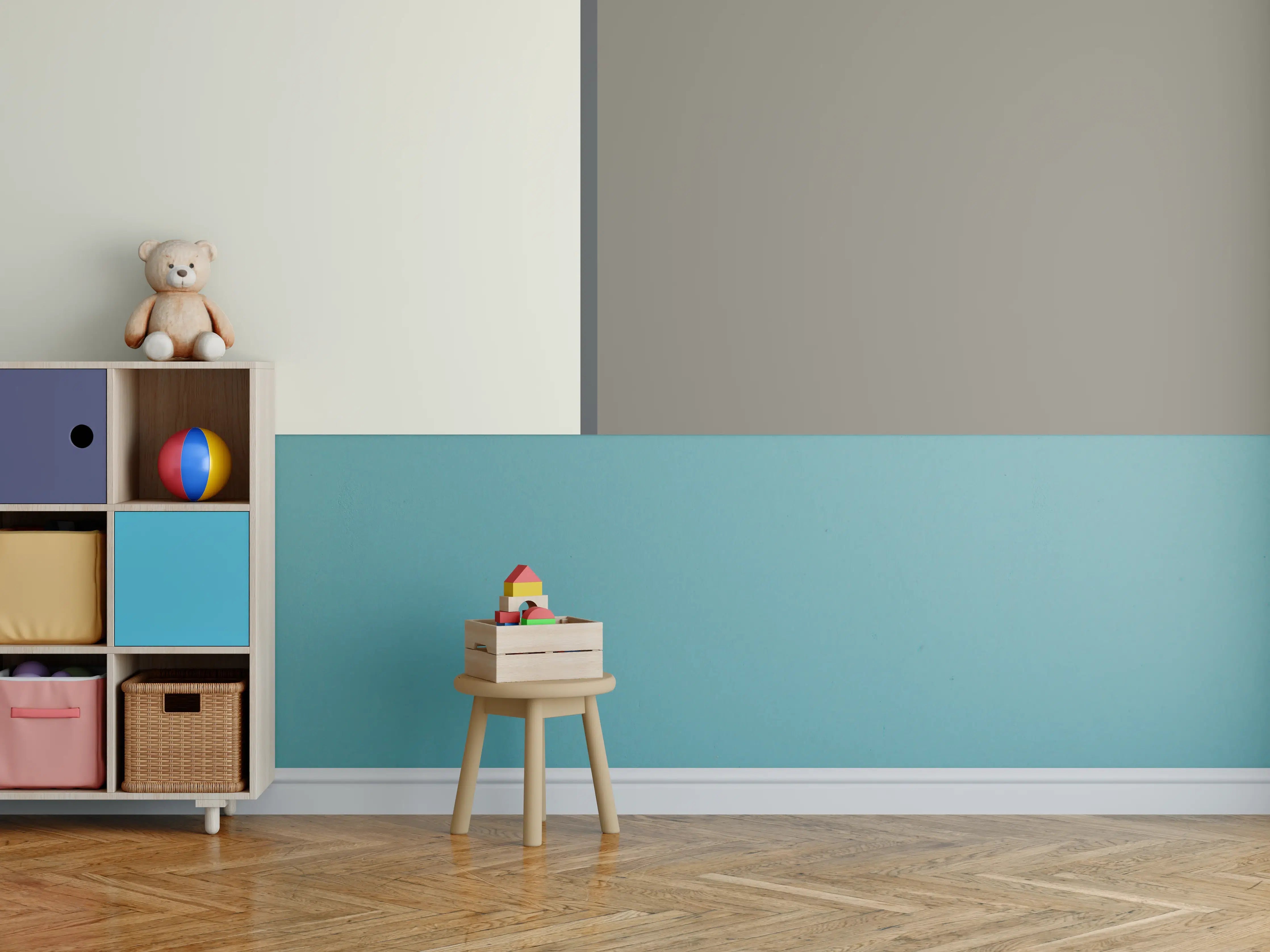 Kinderzimmer Wandgestaltung - The Nudes - Easy Vertikal - Toffee
